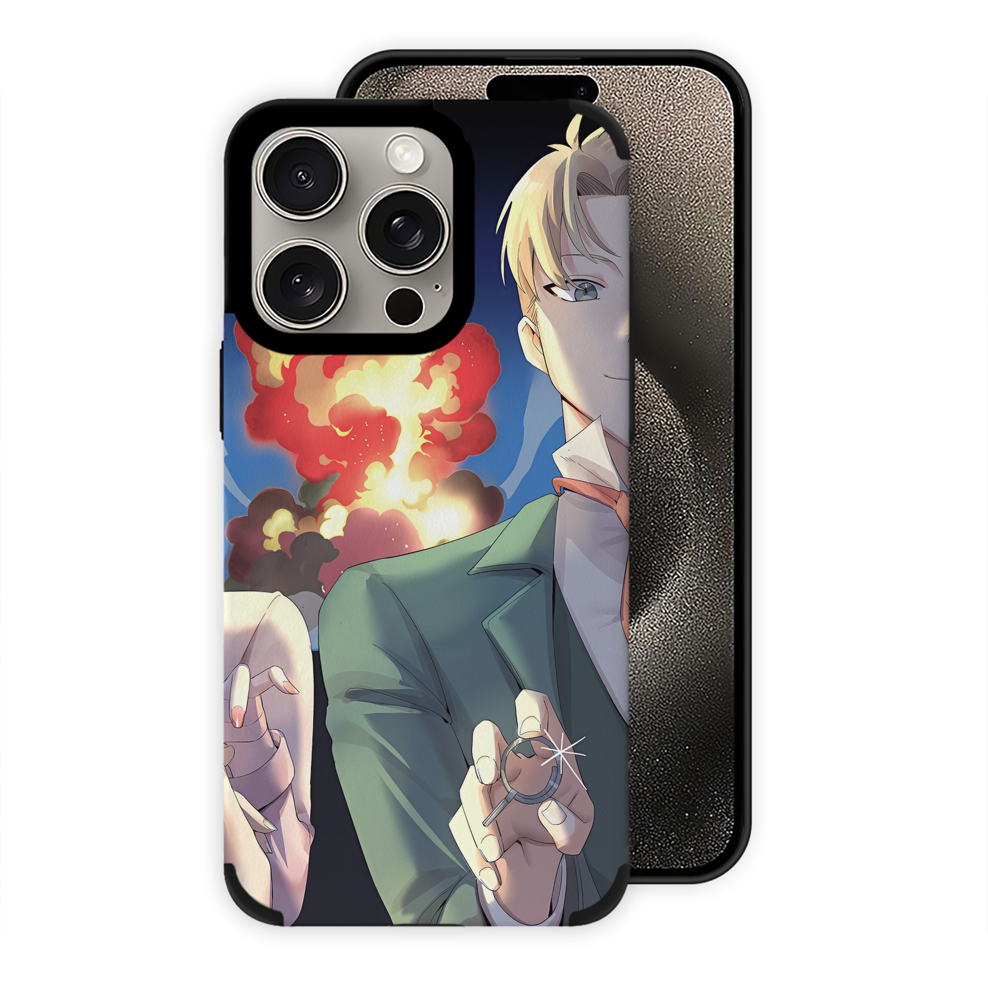 （画像用） SPY×FAMILY间谍家家酒 【iPhone15ProMax対応】 PUレザー スマホケース 耐衝撃＆黄変防止