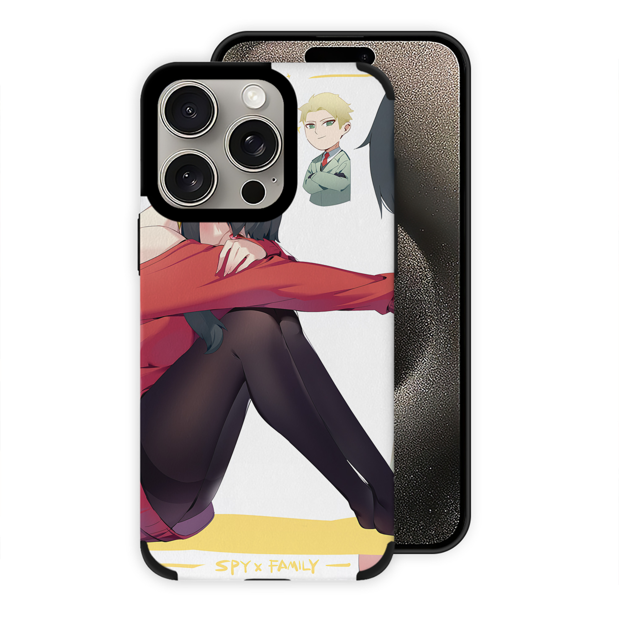 （画像用） SPY×FAMILY间谍家家酒 【iPhone15ProMax対応】 PUレザー スマホケース 耐衝撃＆黄変防止