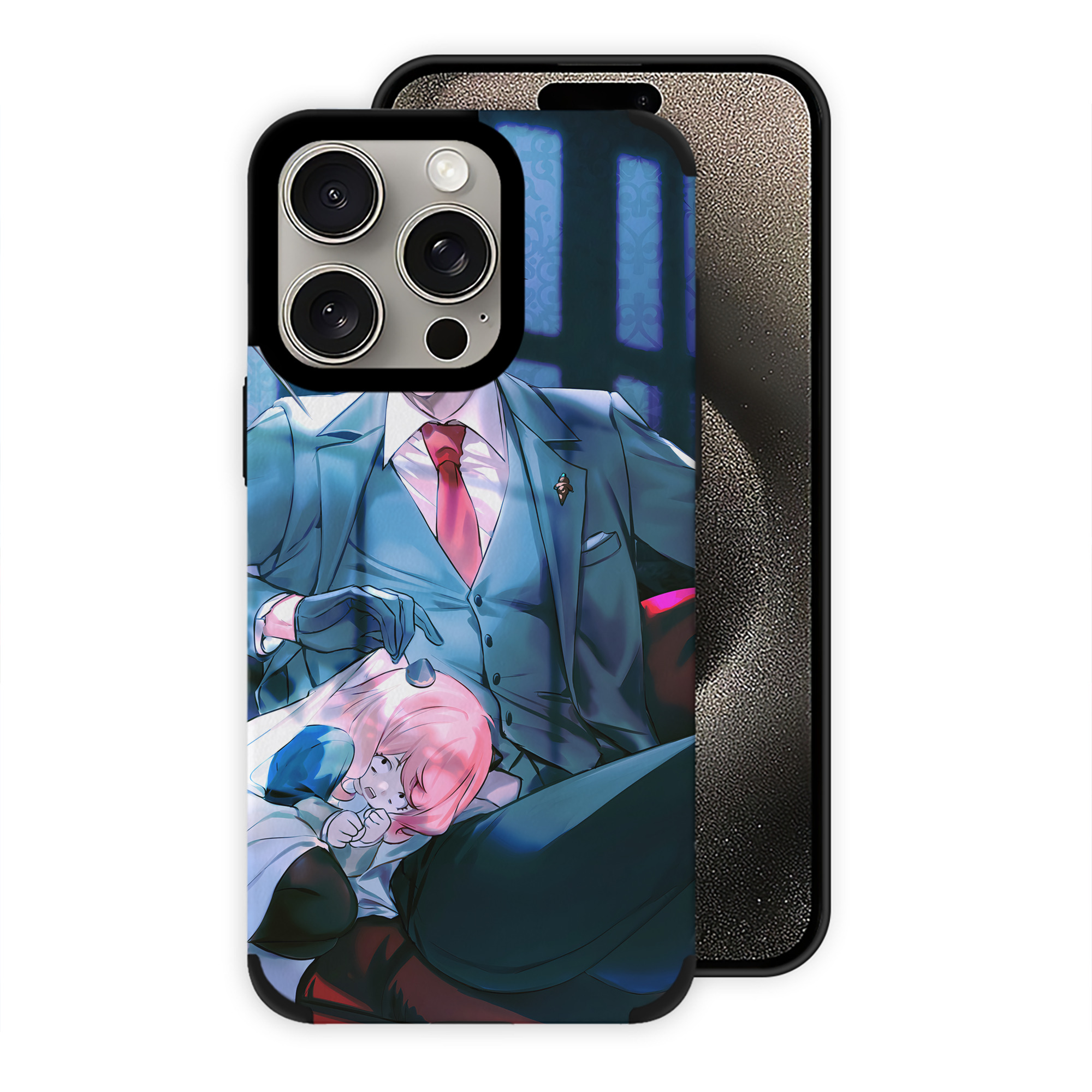 （画像用） SPY×FAMILY间谍家家酒 【iPhone15ProMax対応】 PUレザー スマホケース 耐衝撃＆黄変防止