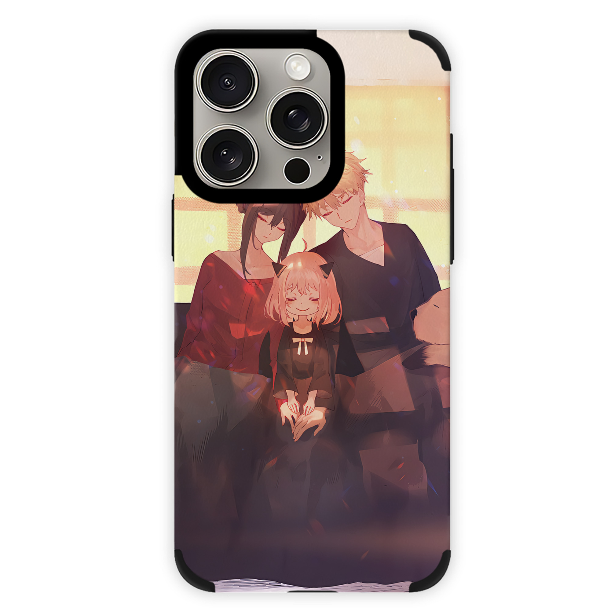 （画像用） SPY×FAMILY间谍家家酒 【iPhone15ProMax対応】 PUレザー スマホケース 耐衝撃＆黄変防止