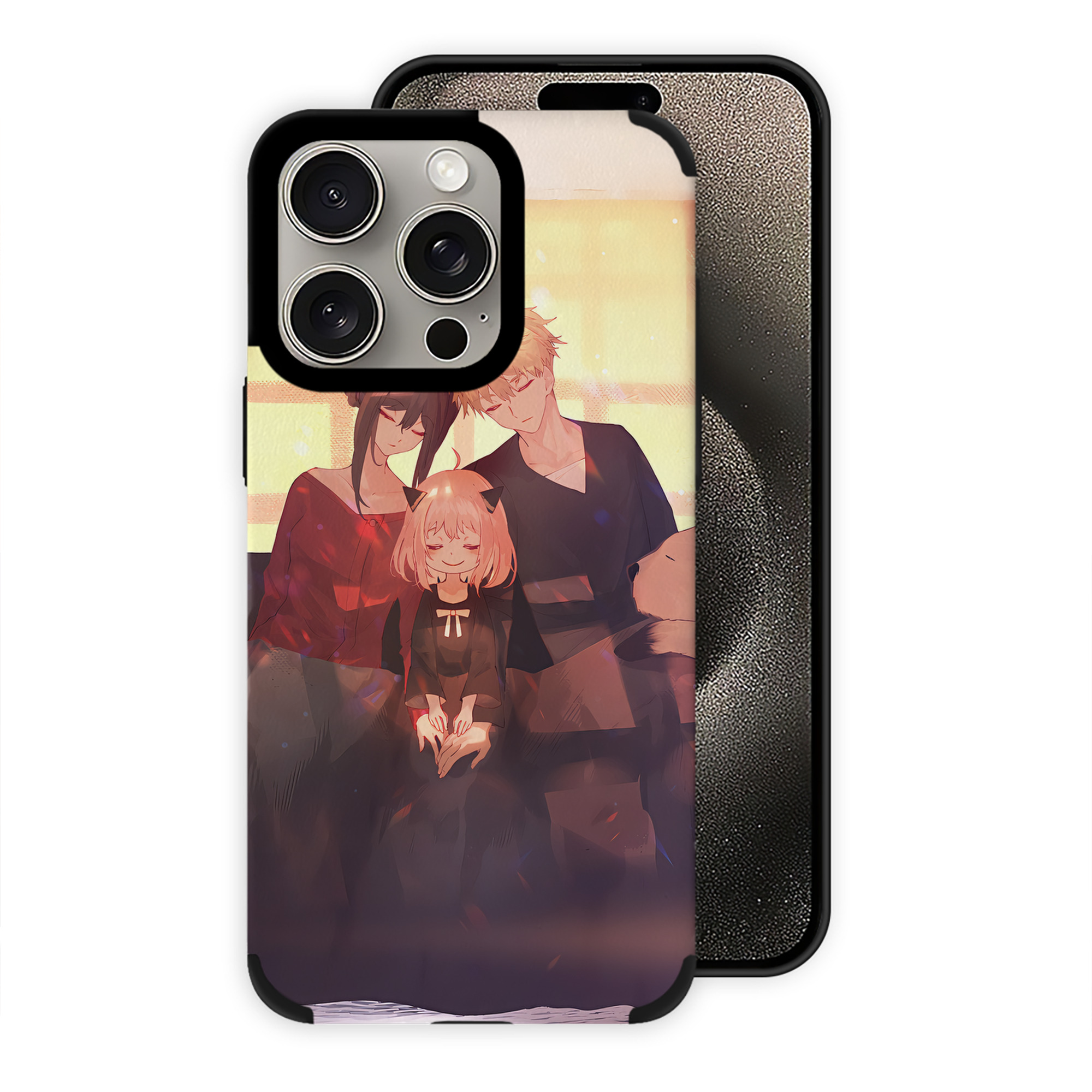 （画像用） SPY×FAMILY间谍家家酒 【iPhone15ProMax対応】 PUレザー スマホケース 耐衝撃＆黄変防止