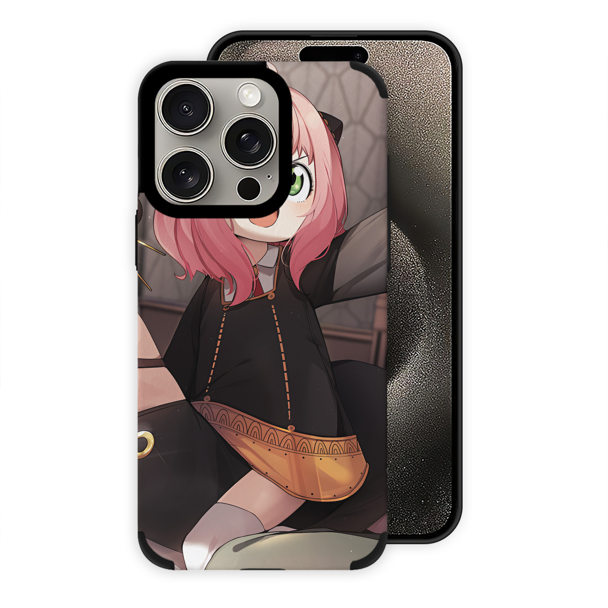 （画像用） SPY×FAMILY间谍家家酒 【iPhone15ProMax対応】 PUレザー スマホケース 耐衝撃＆黄変防止