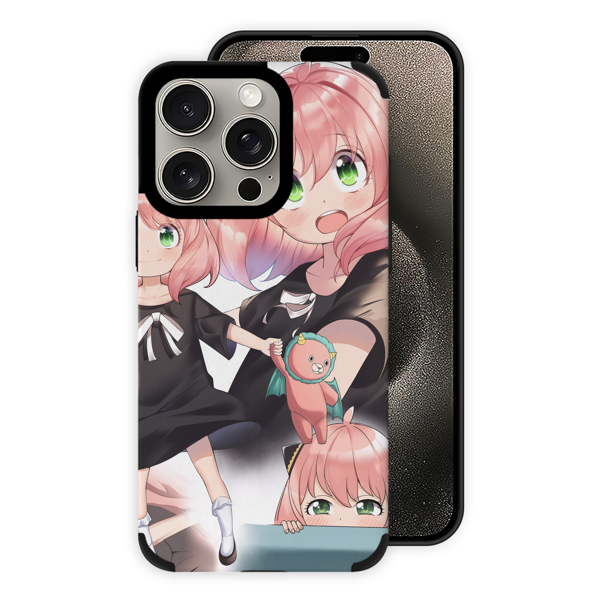 （画像用） SPY×FAMILY间谍家家酒 【iPhone15ProMax対応】 PUレザー スマホケース 耐衝撃＆黄変防止