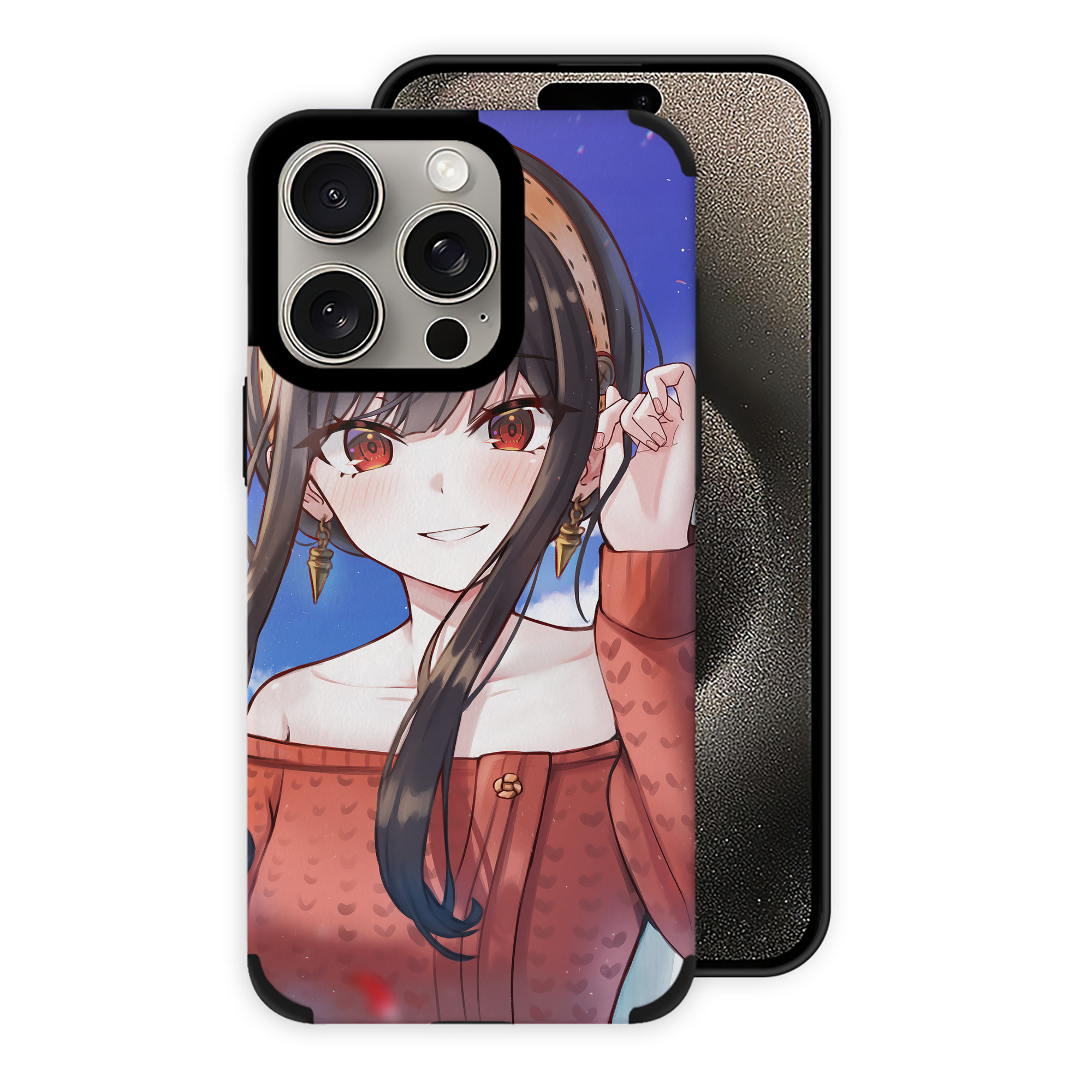 （画像用） SPY×FAMILY间谍家家酒 【iPhone15ProMax対応】 PUレザー スマホケース 耐衝撃＆黄変防止
