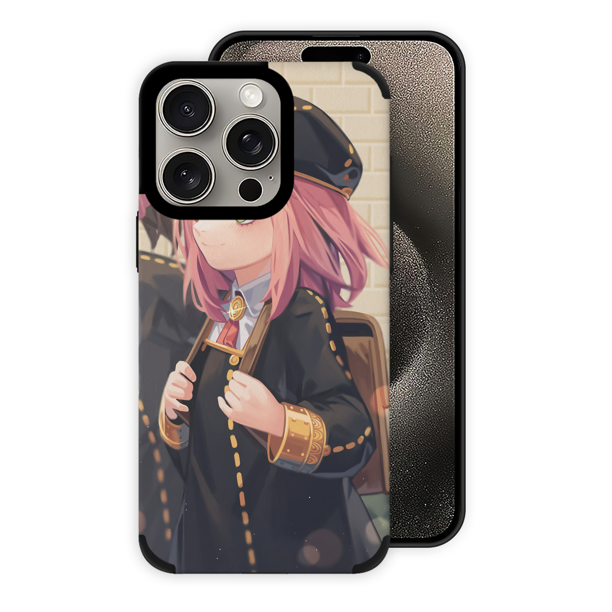 （画像用） SPY×FAMILY间谍家家酒 【iPhone15ProMax対応】 PUレザー スマホケース 耐衝撃＆黄変防止