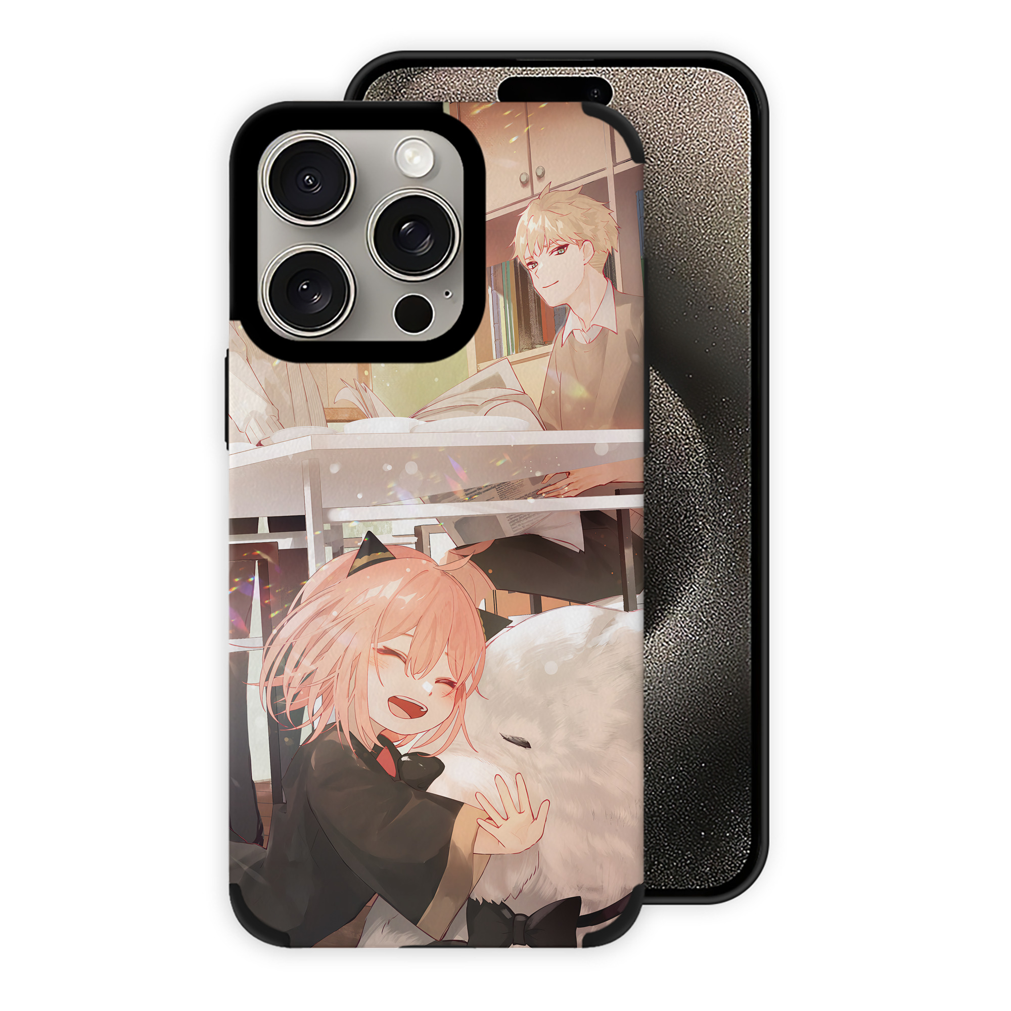 （画像用） SPY×FAMILY间谍家家酒 【iPhone15ProMax対応】 PUレザー スマホケース 耐衝撃＆黄変防止