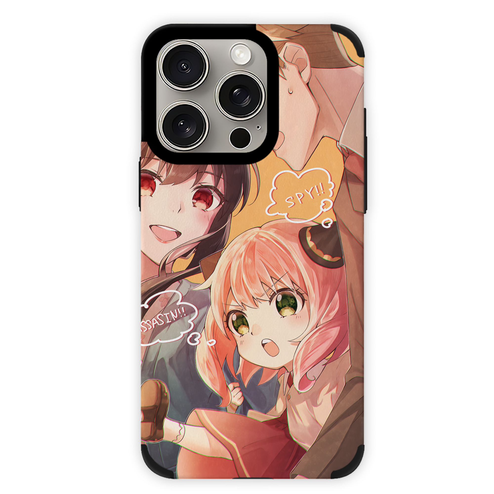 （画像用） SPY×FAMILY间谍家家酒 【iPhone15ProMax対応】 PUレザー スマホケース 耐衝撃＆黄変防止