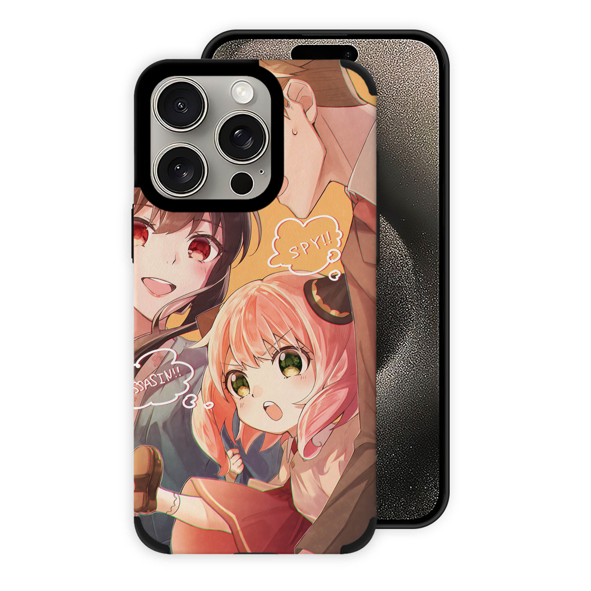 （画像用） SPY×FAMILY间谍家家酒 【iPhone15ProMax対応】 PUレザー スマホケース 耐衝撃＆黄変防止