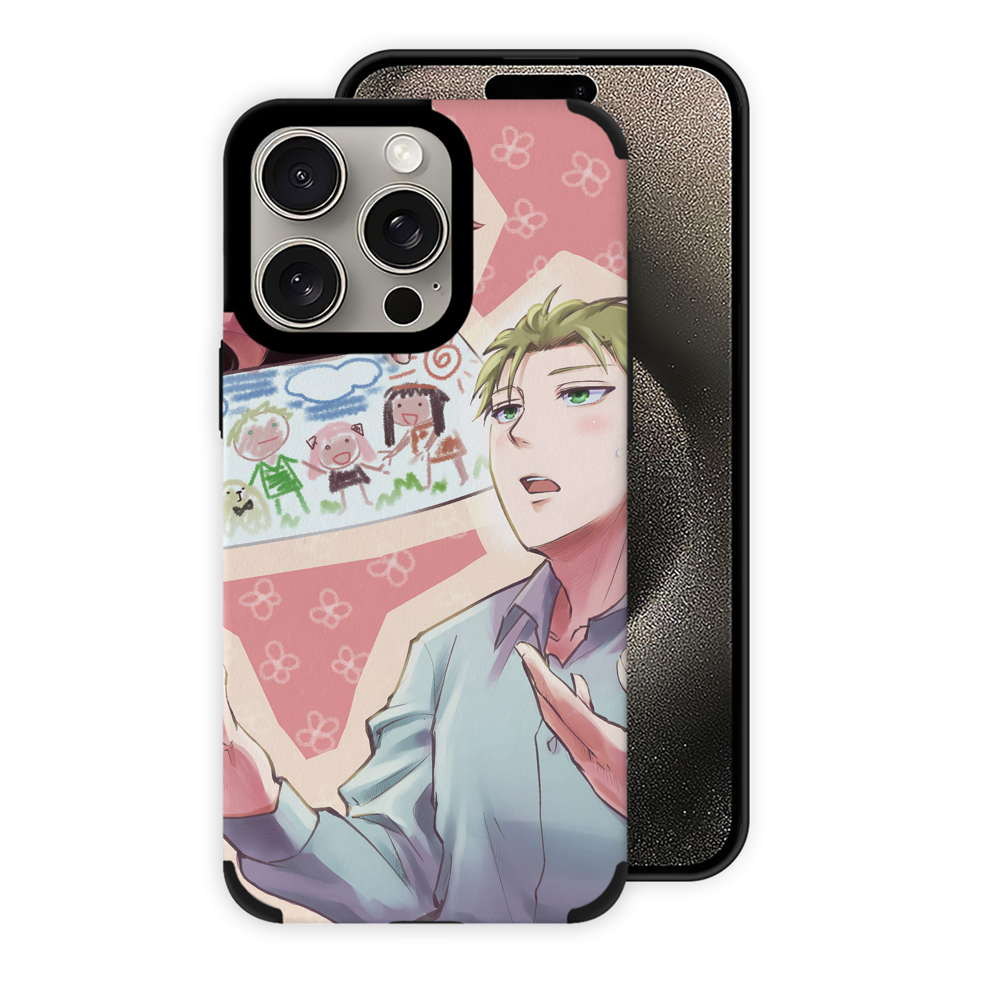 （画像用） SPY×FAMILY间谍家家酒 【iPhone15ProMax対応】 PUレザー スマホケース 耐衝撃＆黄変防止