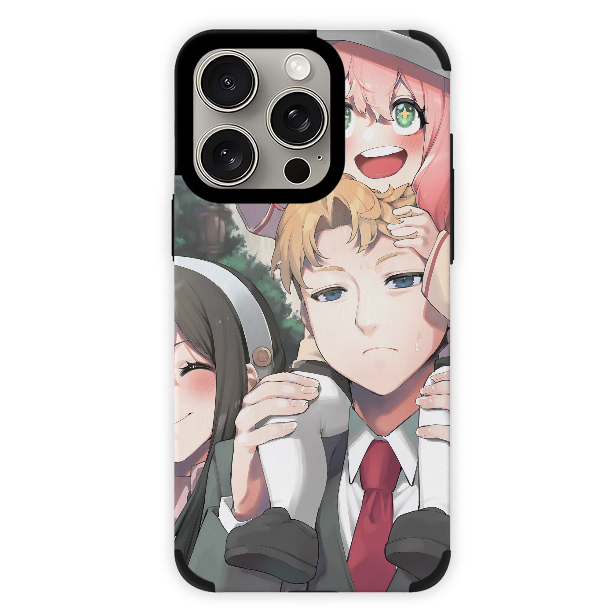 （画像用） SPY×FAMILY间谍家家酒 【iPhone15ProMax対応】 PUレザー スマホケース 耐衝撃＆黄変防止