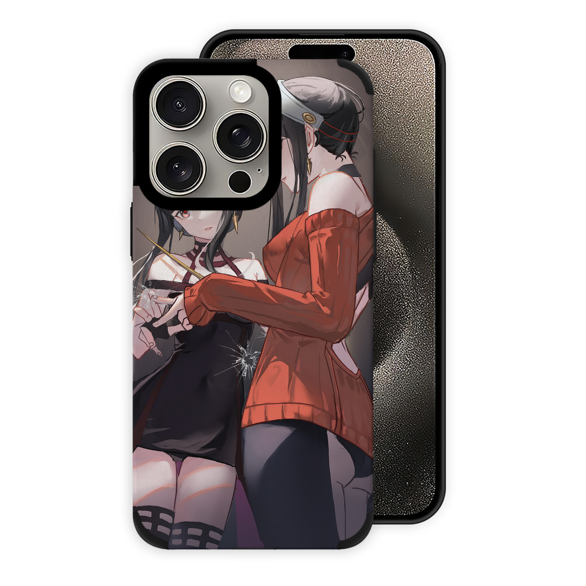 （画像用） SPY×FAMILY间谍家家酒 【iPhone15ProMax対応】 PUレザー スマホケース 耐衝撃＆黄変防止