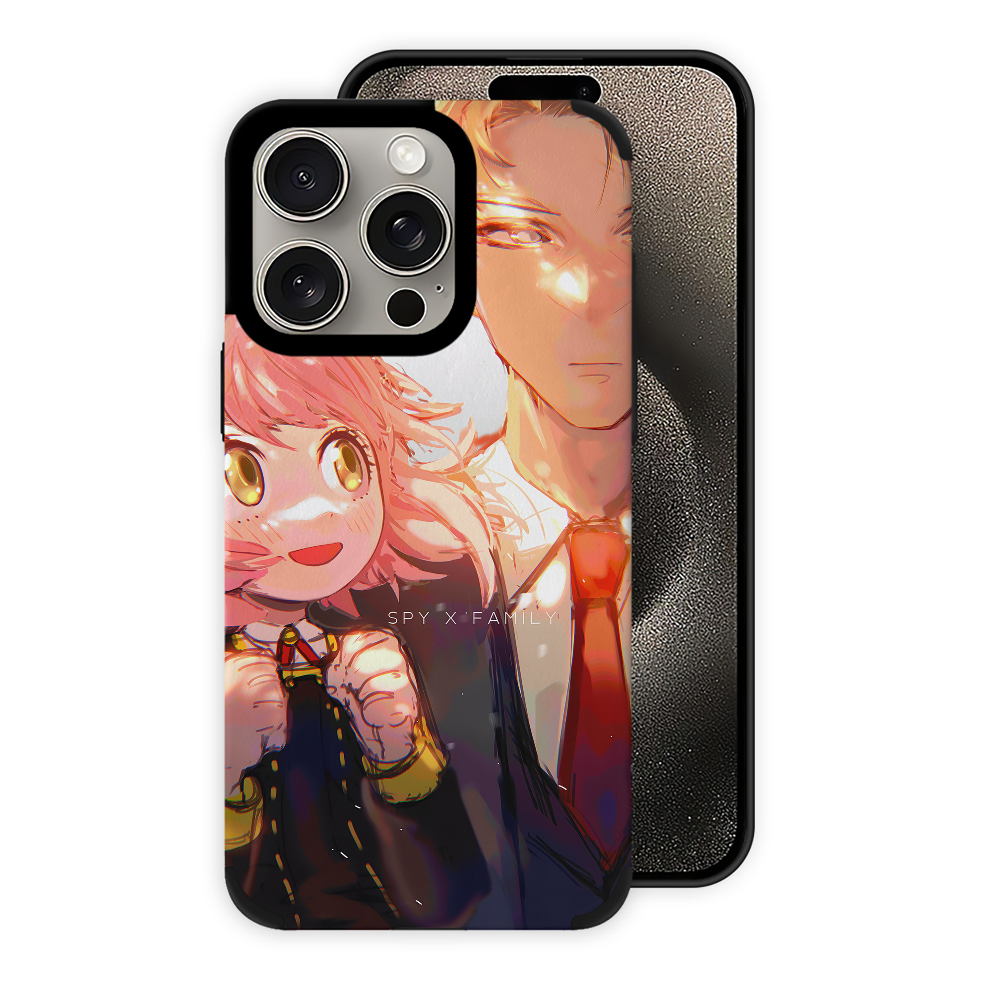 （画像用） SPY×FAMILY间谍家家酒 【iPhone15ProMax対応】 PUレザー スマホケース 耐衝撃＆黄変防止