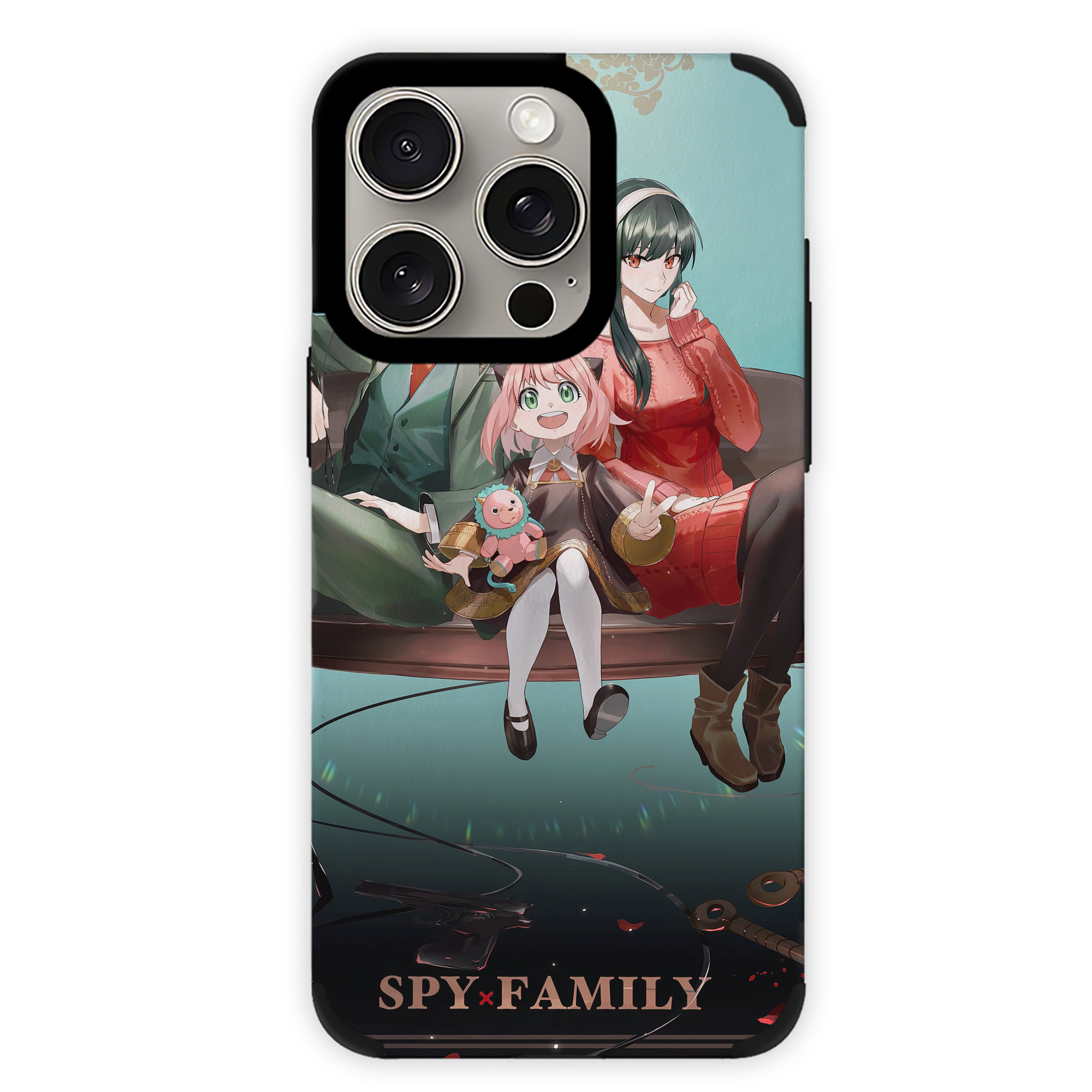 （画像用） SPY×FAMILY间谍家家酒 【iPhone15ProMax対応】 PUレザー スマホケース 耐衝撃＆黄変防止
