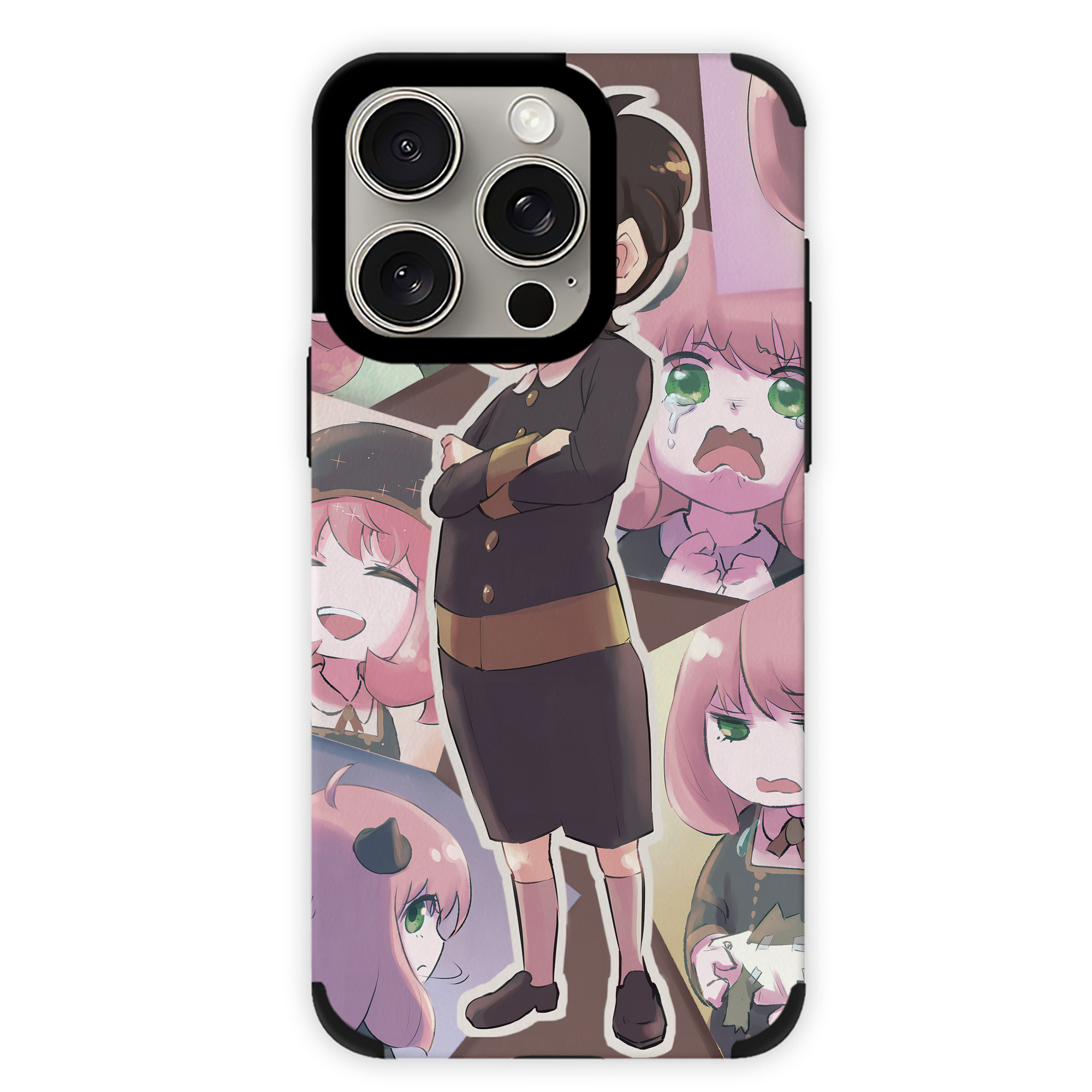 （画像用） SPY×FAMILY间谍家家酒 【iPhone15ProMax対応】 PUレザー スマホケース 耐衝撃＆黄変防止
