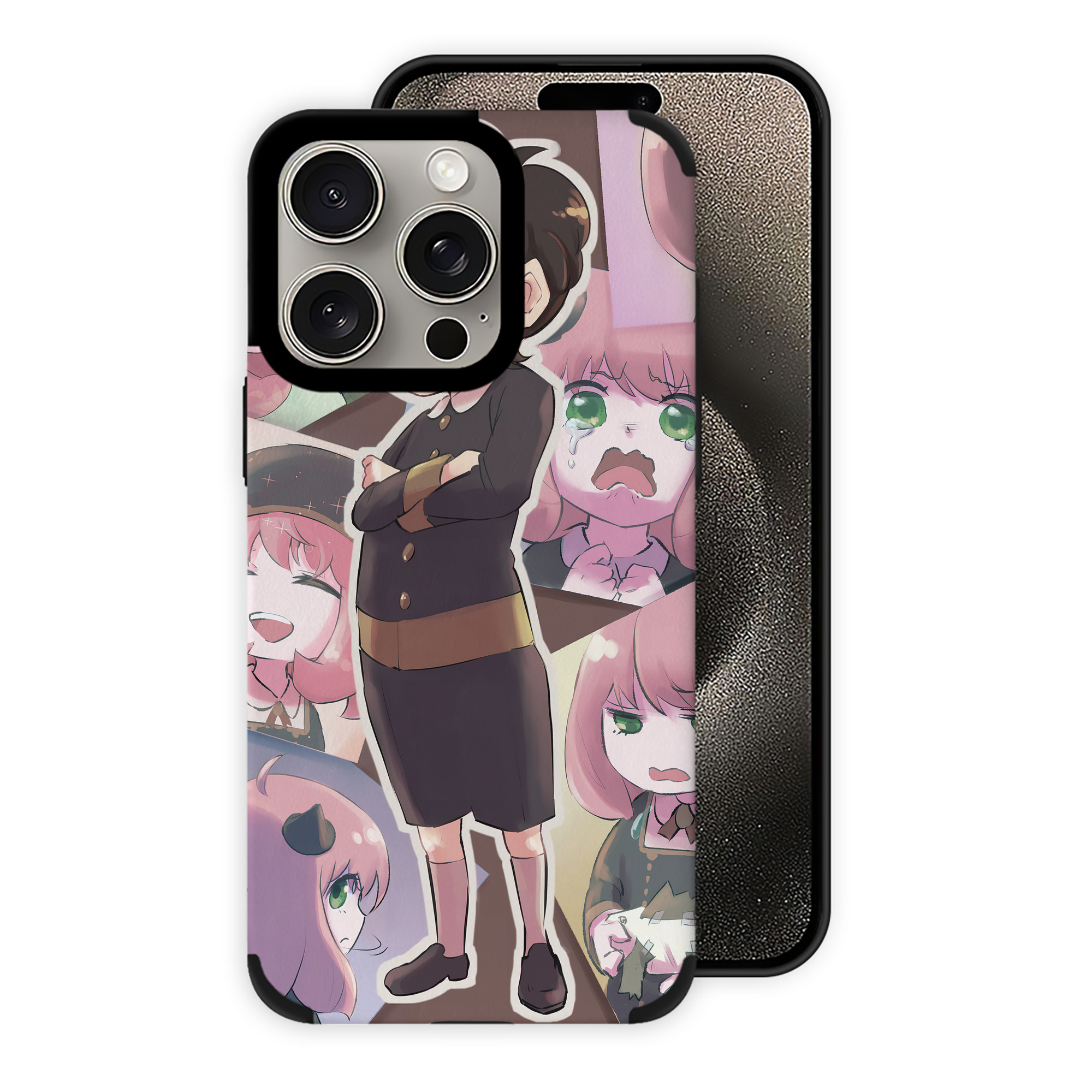 （画像用） SPY×FAMILY间谍家家酒 【iPhone15ProMax対応】 PUレザー スマホケース 耐衝撃＆黄変防止