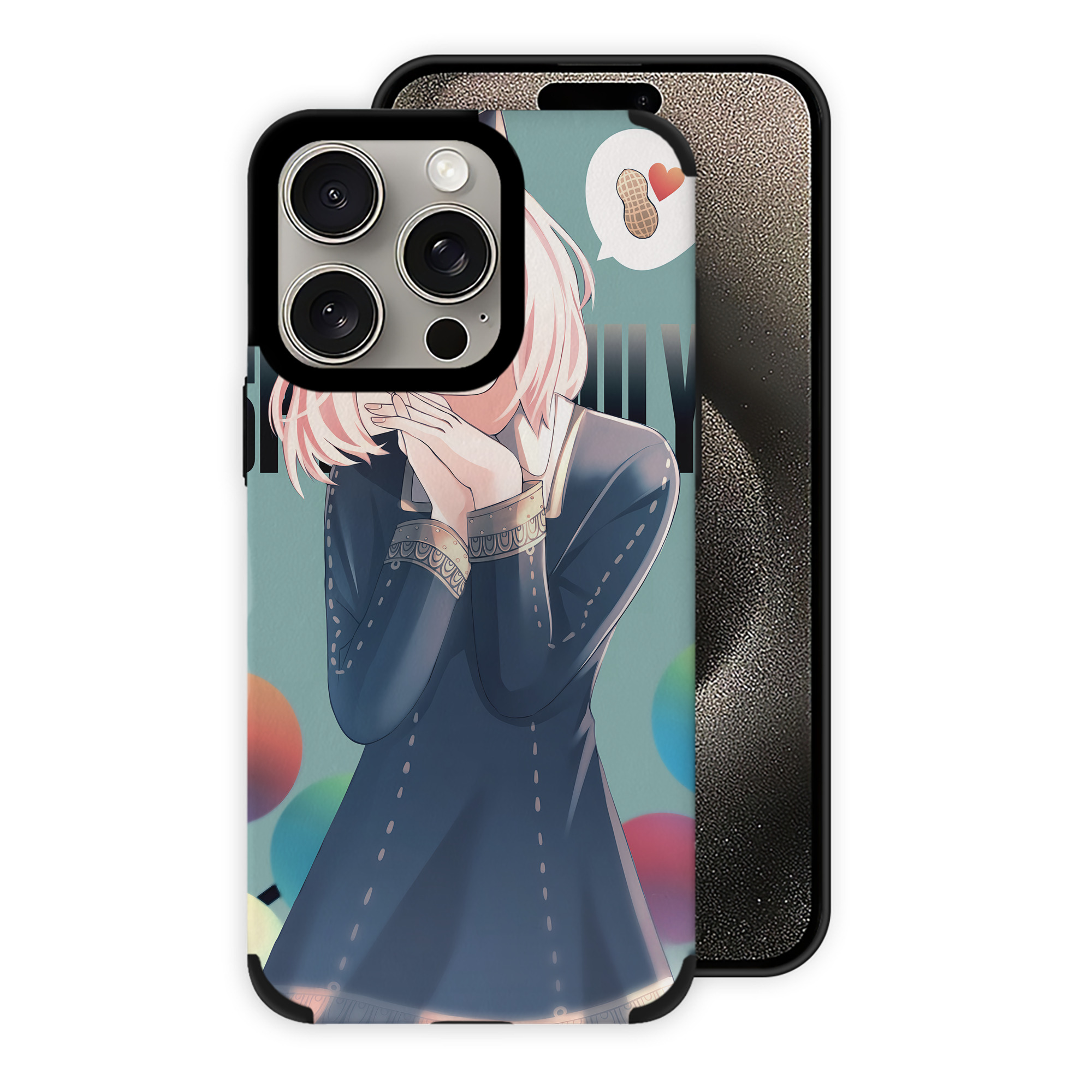 （画像用） SPY×FAMILY间谍家家酒 【iPhone15ProMax対応】 PUレザー スマホケース 耐衝撃＆黄変防止