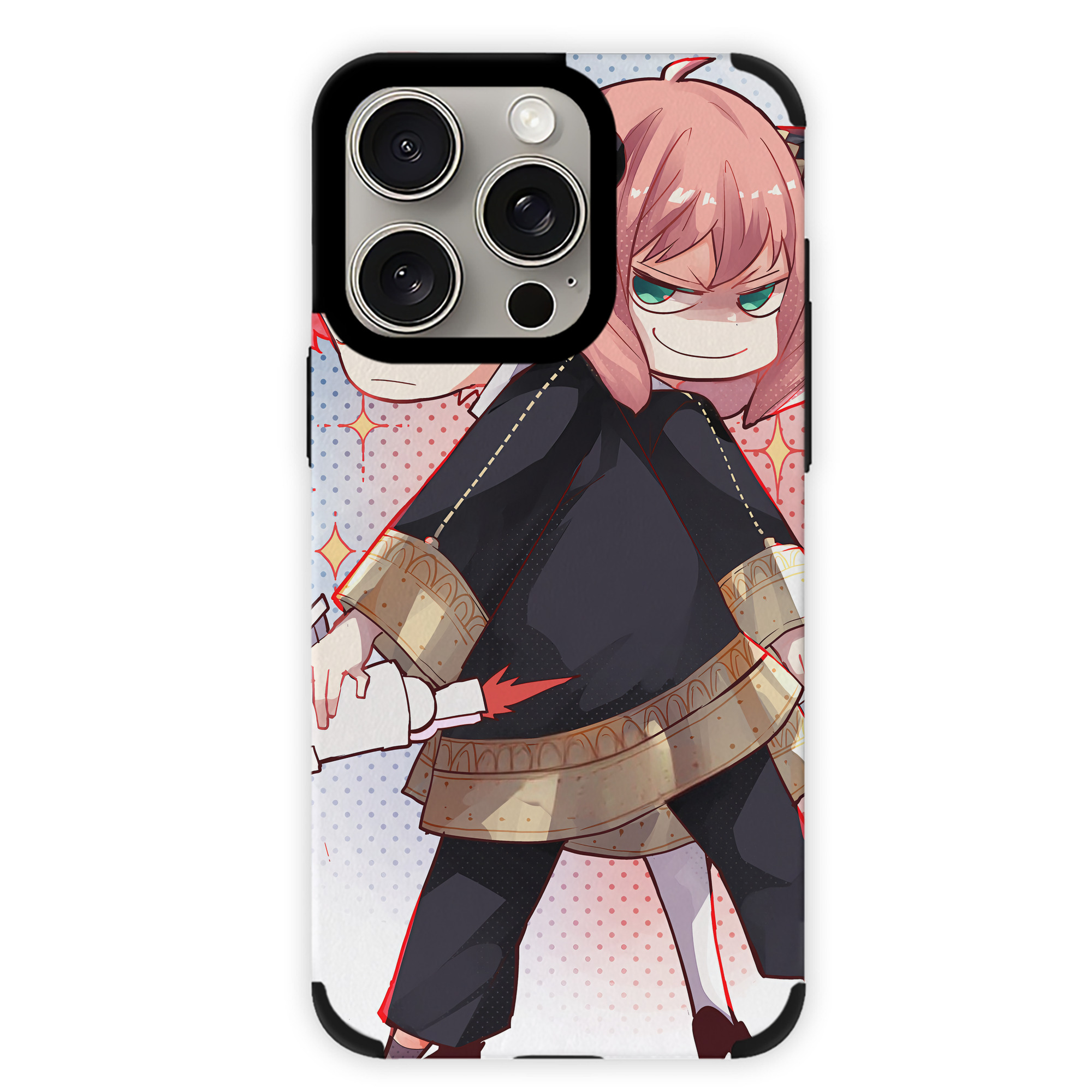 （画像用） SPY×FAMILY间谍家家酒 【iPhone15ProMax対応】 PUレザー スマホケース 耐衝撃＆黄変防止