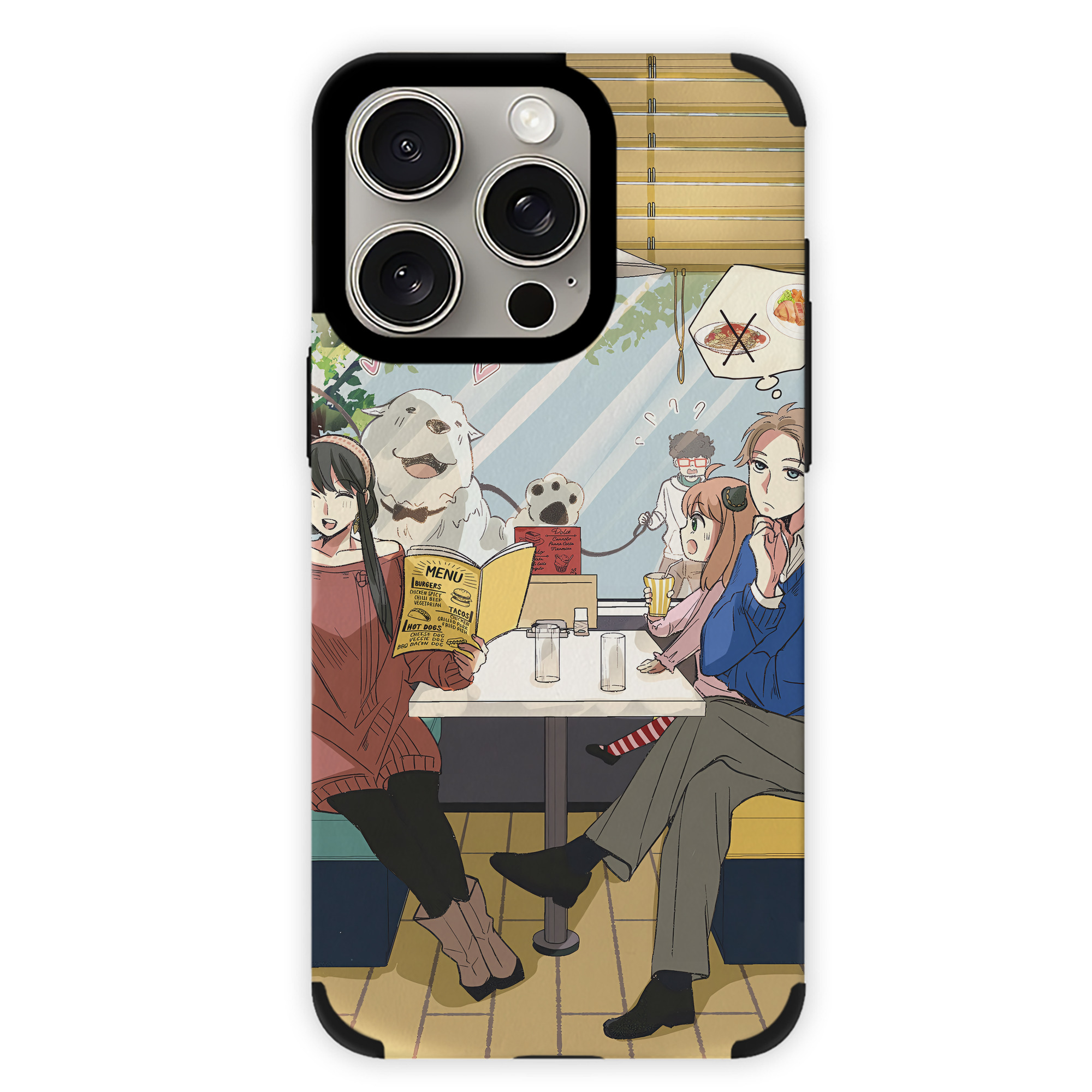 （画像用） SPY×FAMILY间谍家家酒 【iPhone15ProMax対応】 PUレザー スマホケース 耐衝撃＆黄変防止