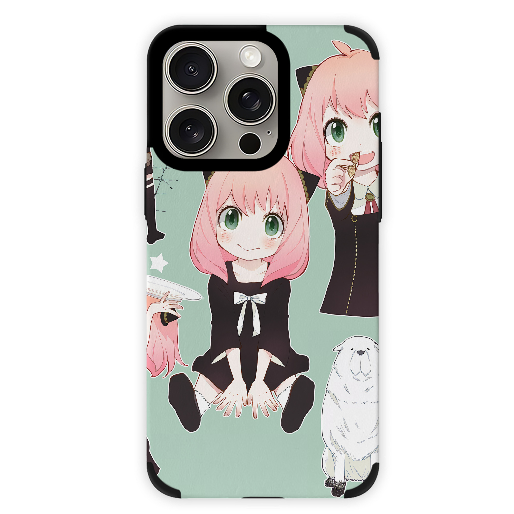 （画像用） SPY×FAMILY间谍家家酒 【iPhone15ProMax対応】 PUレザー スマホケース 耐衝撃＆黄変防止