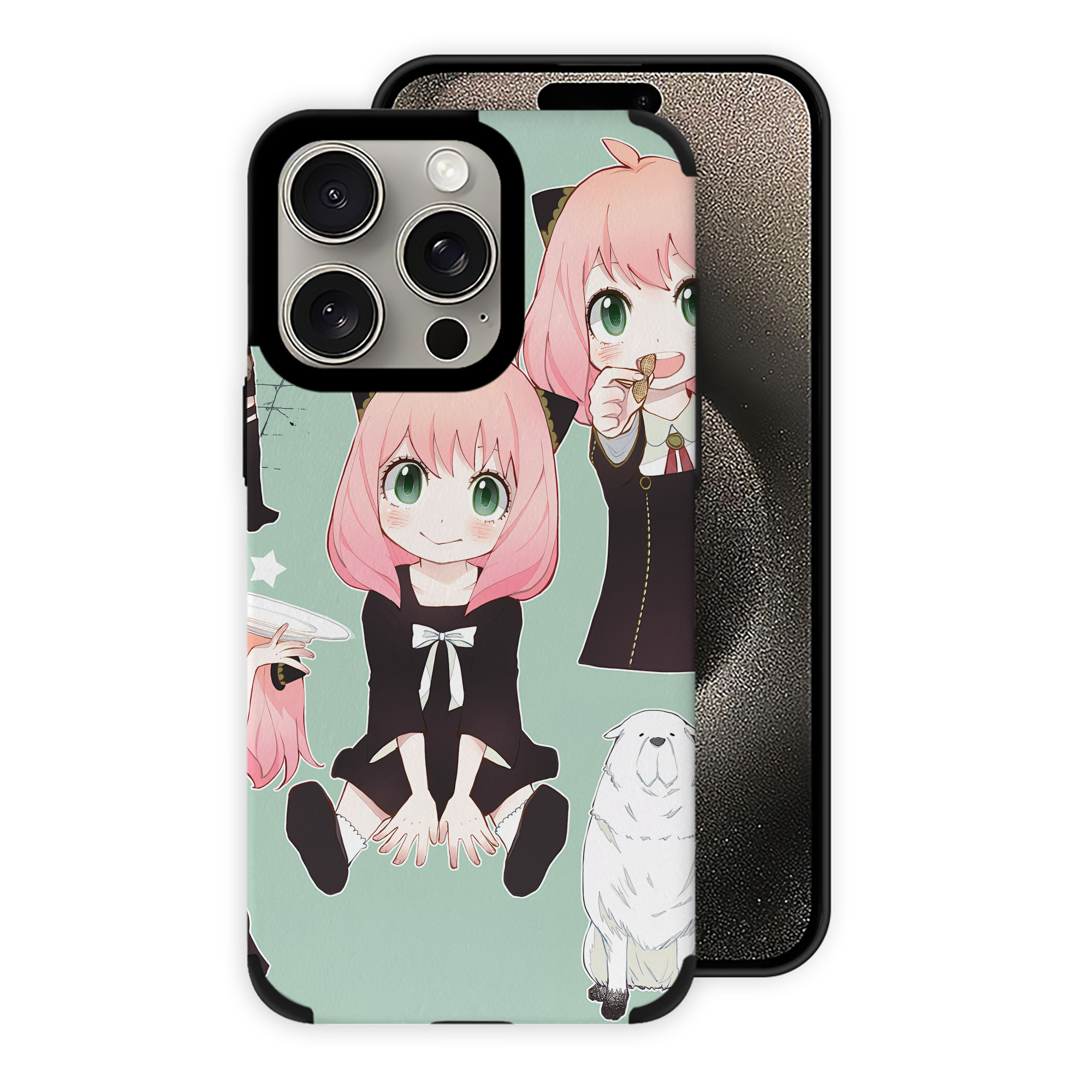（画像用） SPY×FAMILY间谍家家酒 【iPhone15ProMax対応】 PUレザー スマホケース 耐衝撃＆黄変防止
