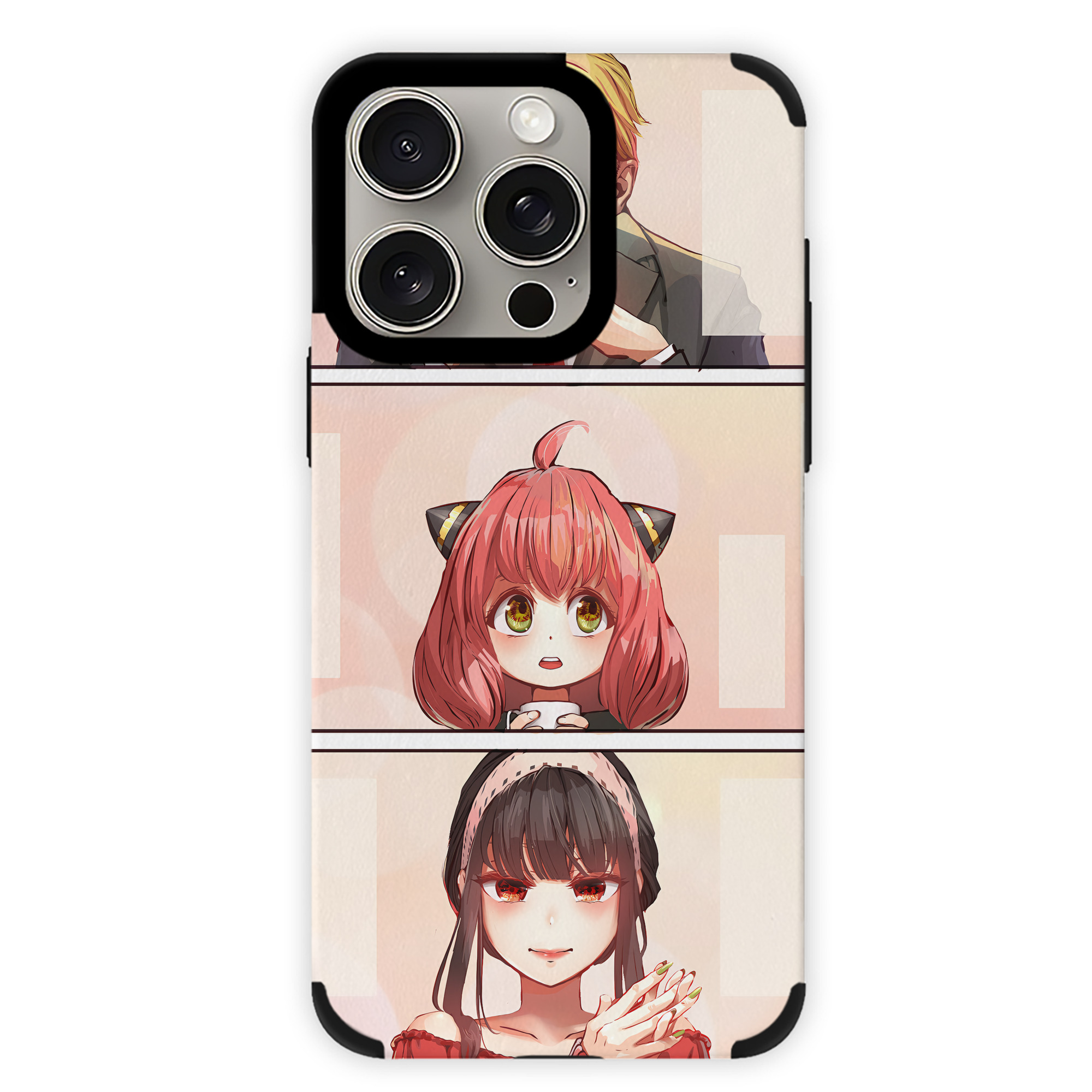 （画像用） SPY×FAMILY间谍家家酒 【iPhone15ProMax対応】 PUレザー スマホケース 耐衝撃＆黄変防止