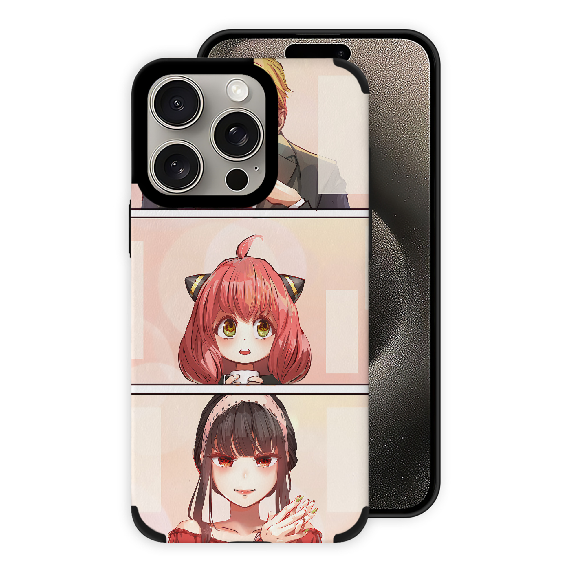 （画像用） SPY×FAMILY间谍家家酒 【iPhone15ProMax対応】 PUレザー スマホケース 耐衝撃＆黄変防止