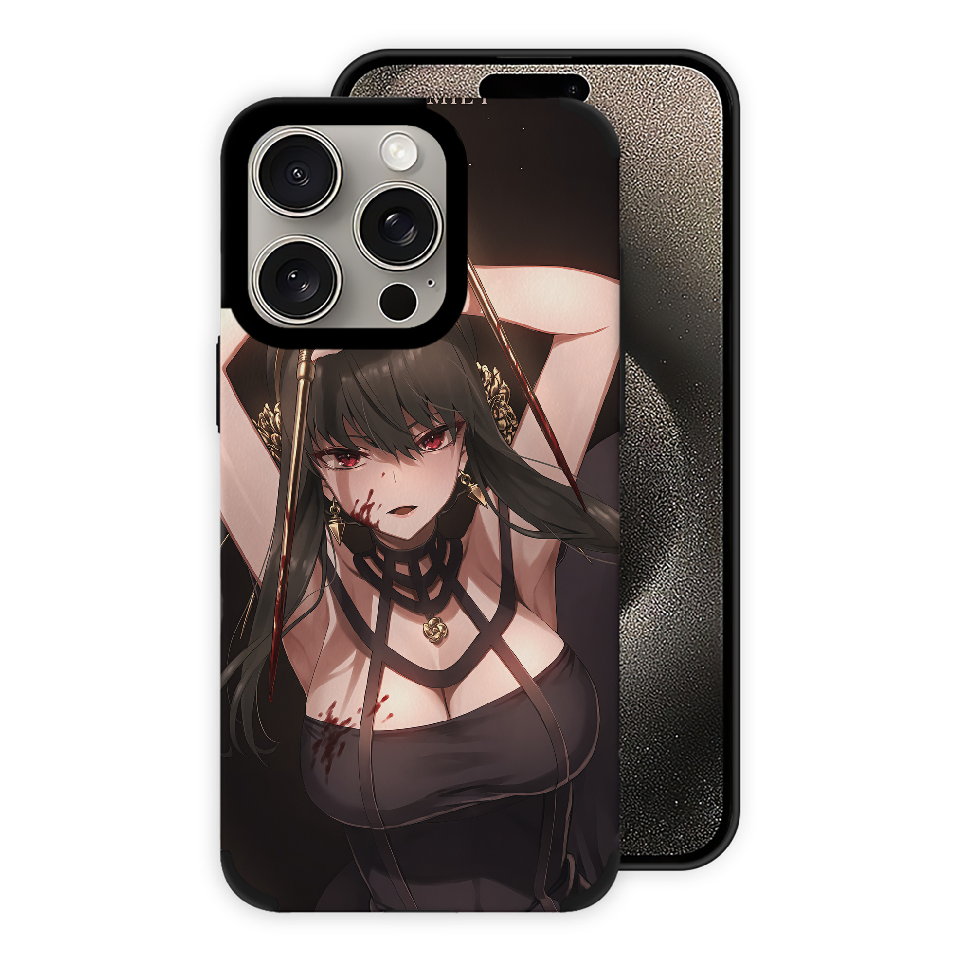 （画像用） SPY×FAMILY间谍家家酒 【iPhone15ProMax対応】 PUレザー スマホケース 耐衝撃＆黄変防止