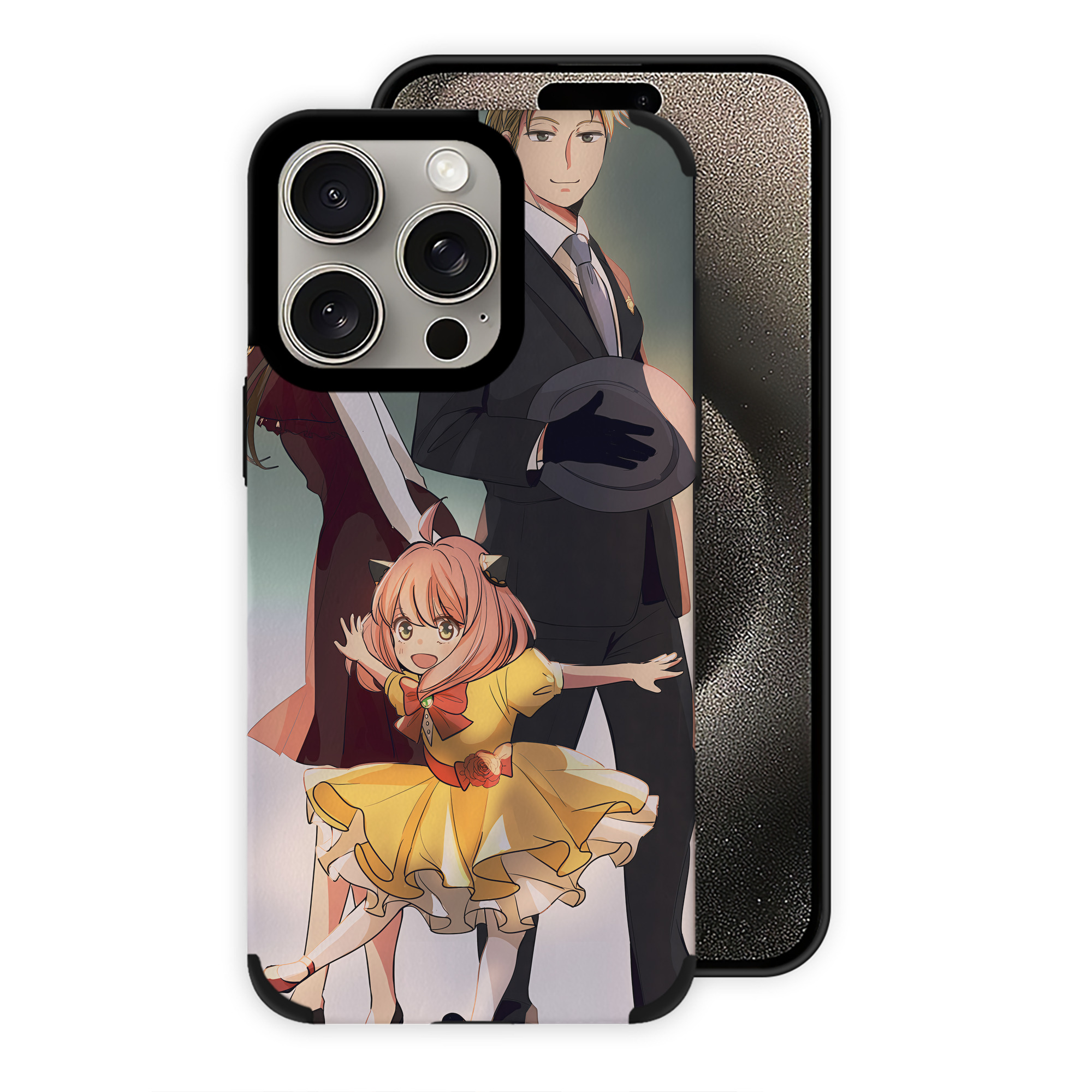 （画像用） SPY×FAMILY间谍家家酒 【iPhone15ProMax対応】 PUレザー スマホケース 耐衝撃＆黄変防止