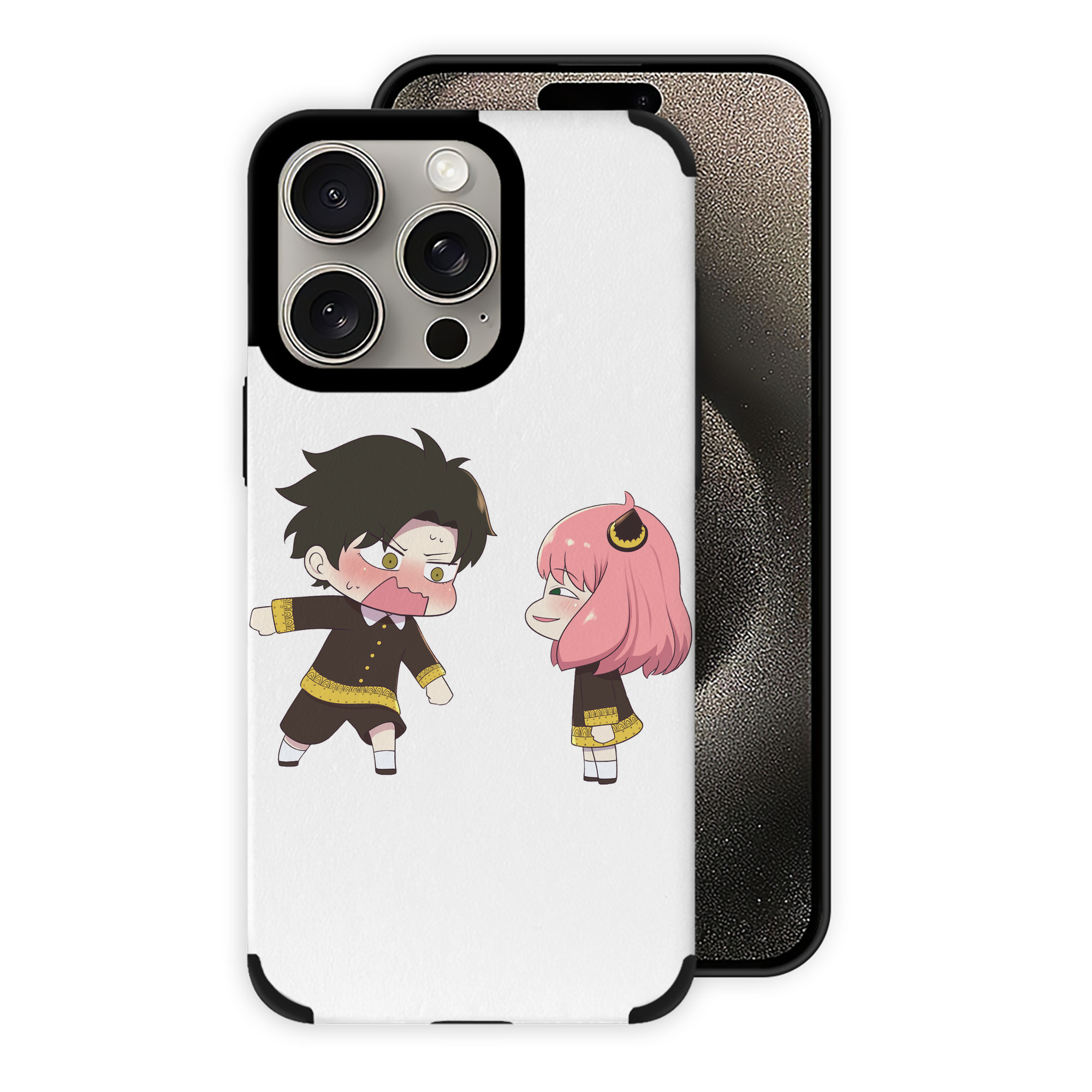 （画像用） SPY×FAMILY间谍家家酒 【iPhone15ProMax対応】 PUレザー スマホケース 耐衝撃＆黄変防止