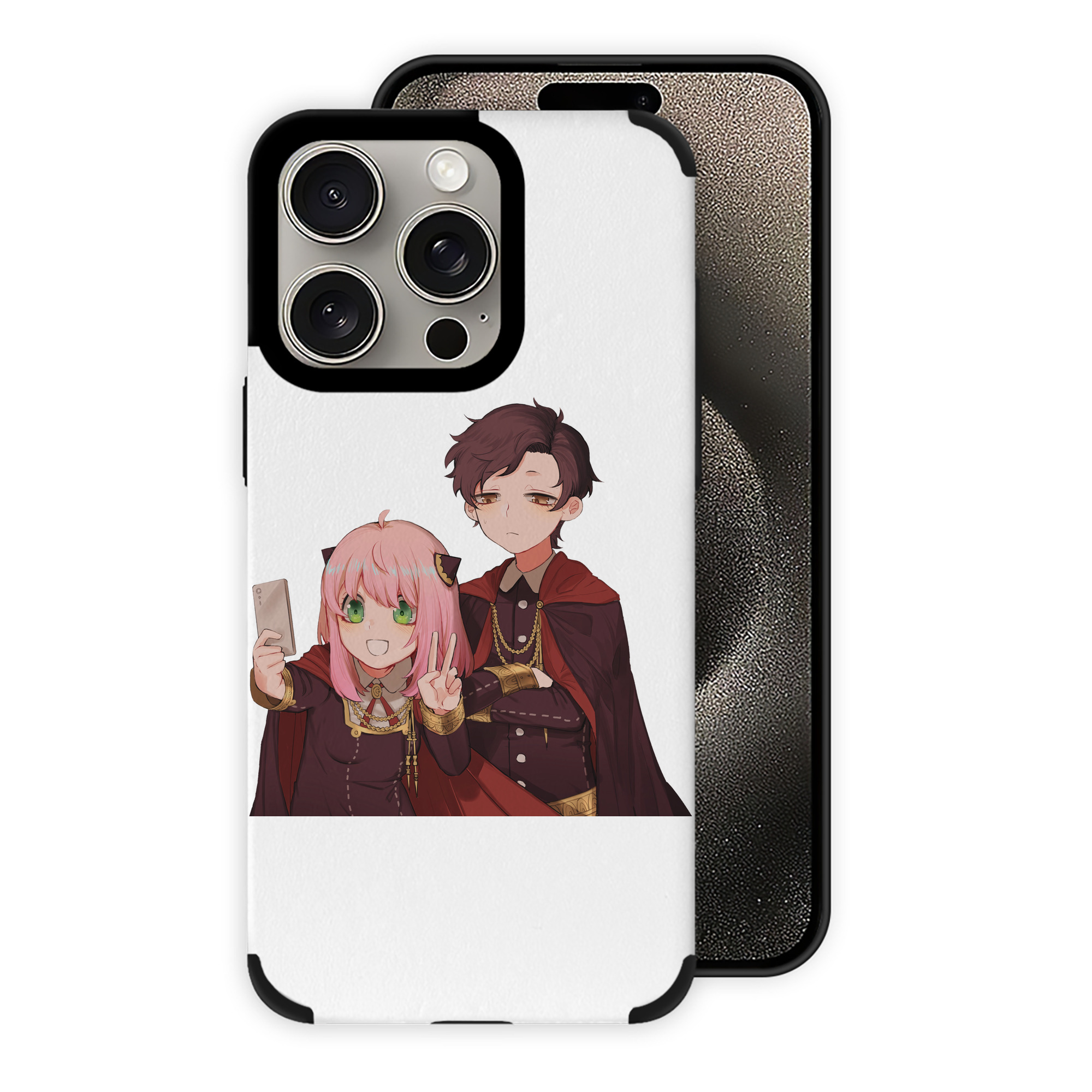 （画像用） SPY×FAMILY间谍家家酒 【iPhone15ProMax対応】 PUレザー スマホケース 耐衝撃＆黄変防止