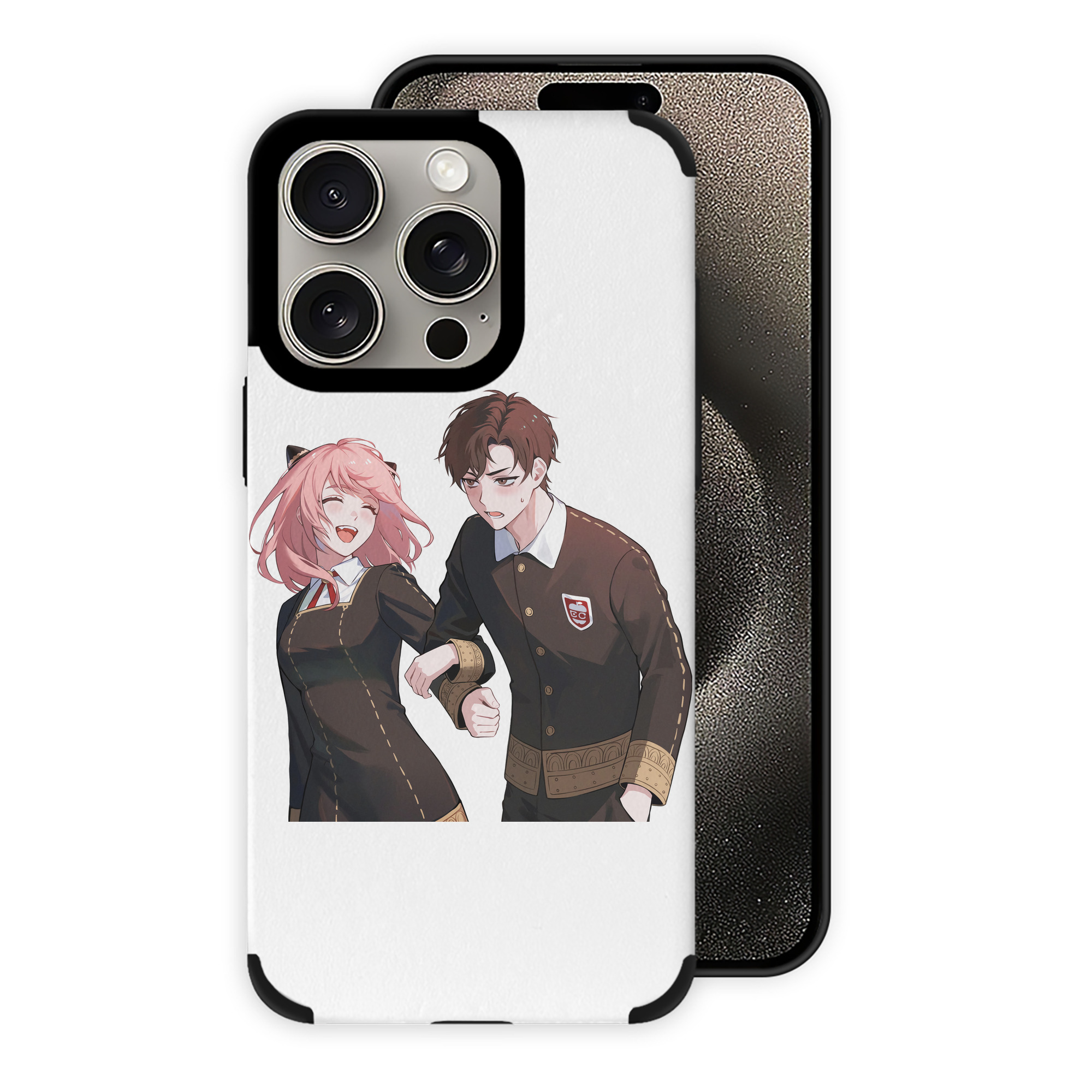 （画像用） SPY×FAMILY间谍家家酒 【iPhone15ProMax対応】 PUレザー スマホケース 耐衝撃＆黄変防止