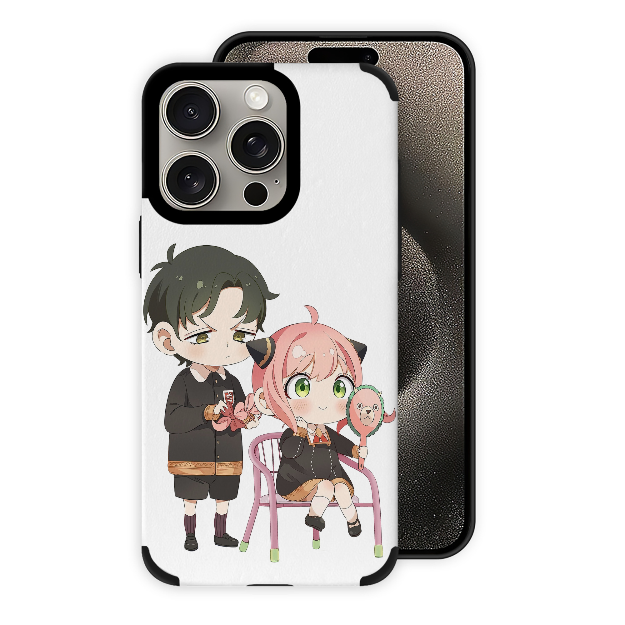 （画像用） SPY×FAMILY间谍家家酒 【iPhone15ProMax対応】 PUレザー スマホケース 耐衝撃＆黄変防止