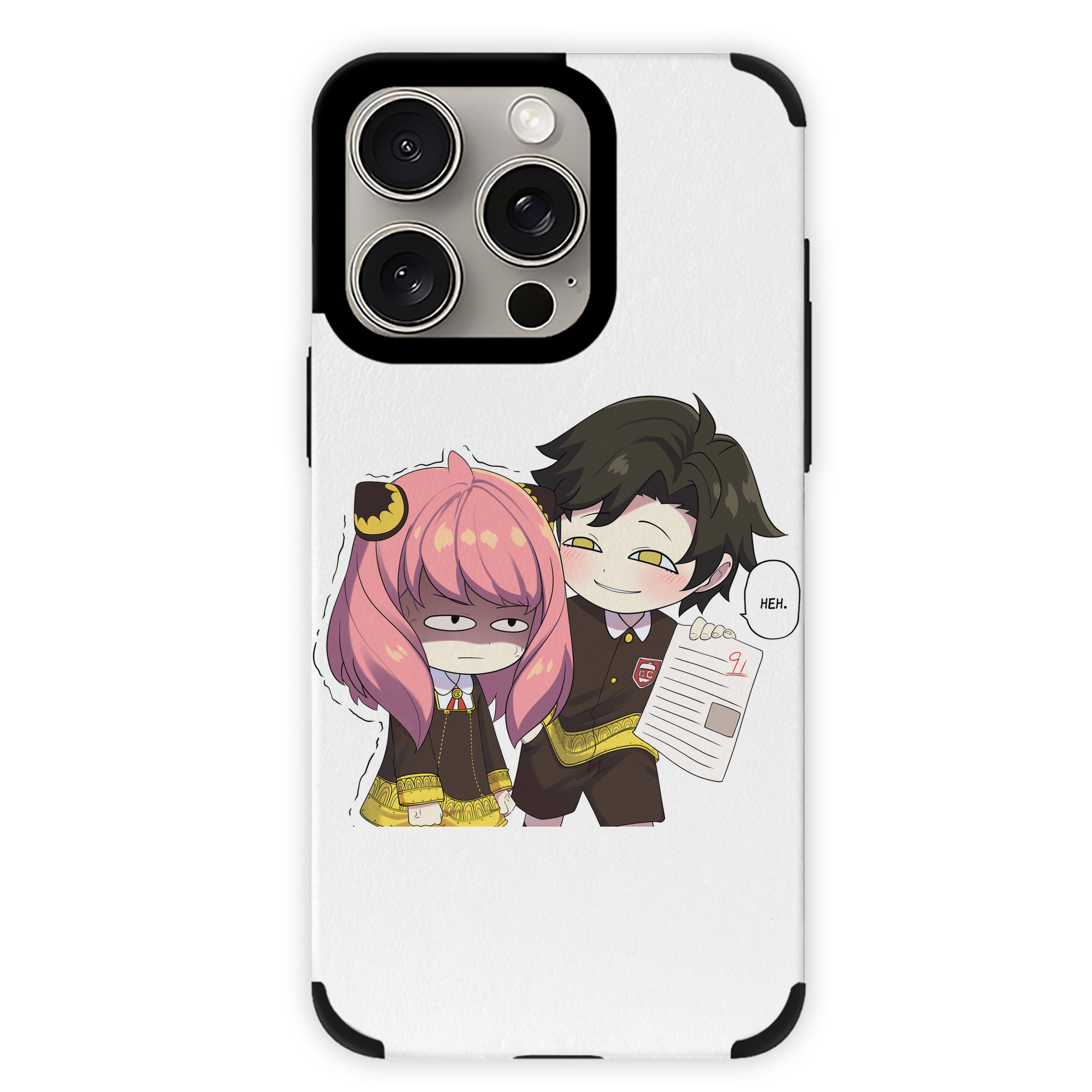 （画像用） SPY×FAMILY间谍家家酒 【iPhone15ProMax対応】 PUレザー スマホケース 耐衝撃＆黄変防止