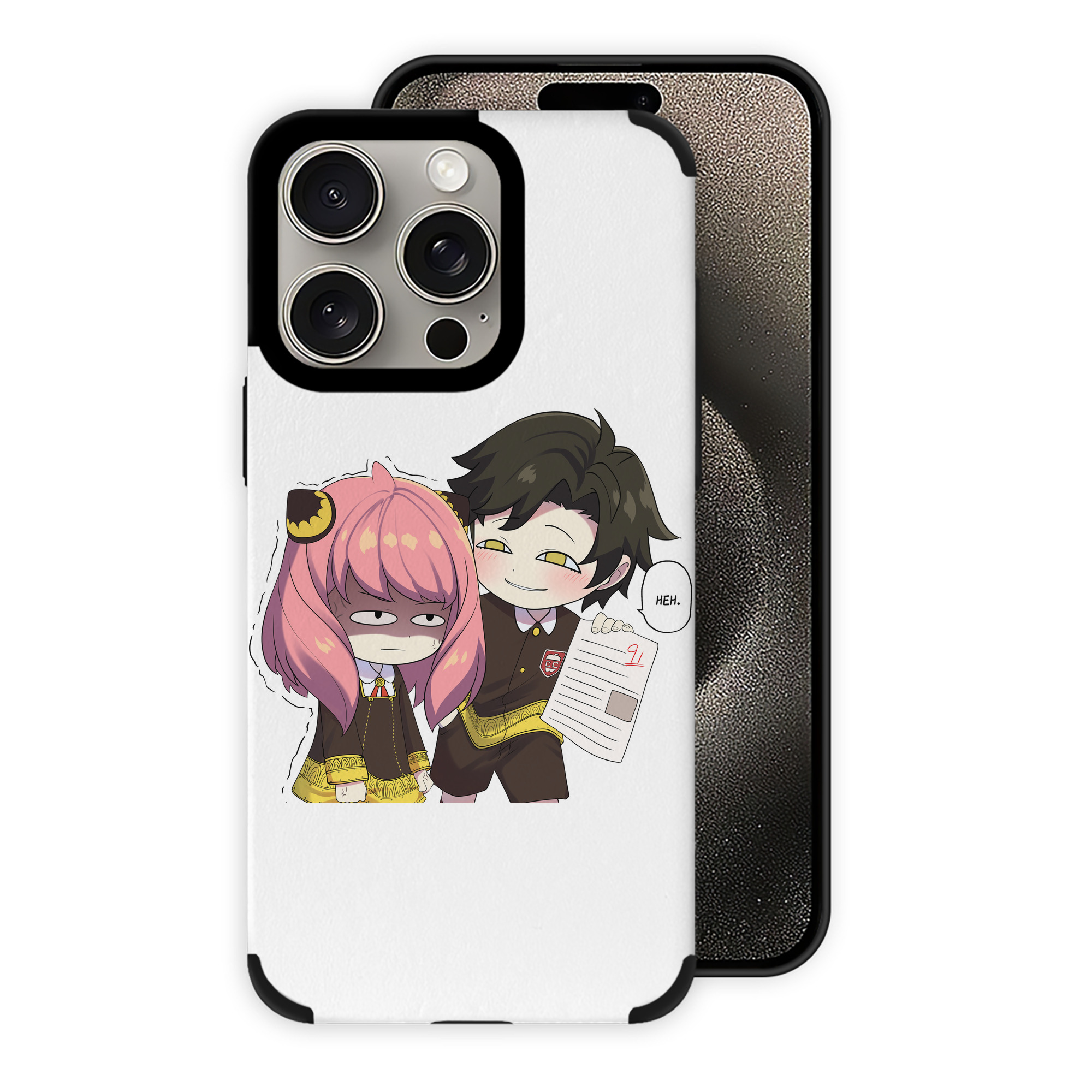 （画像用） SPY×FAMILY间谍家家酒 【iPhone15ProMax対応】 PUレザー スマホケース 耐衝撃＆黄変防止