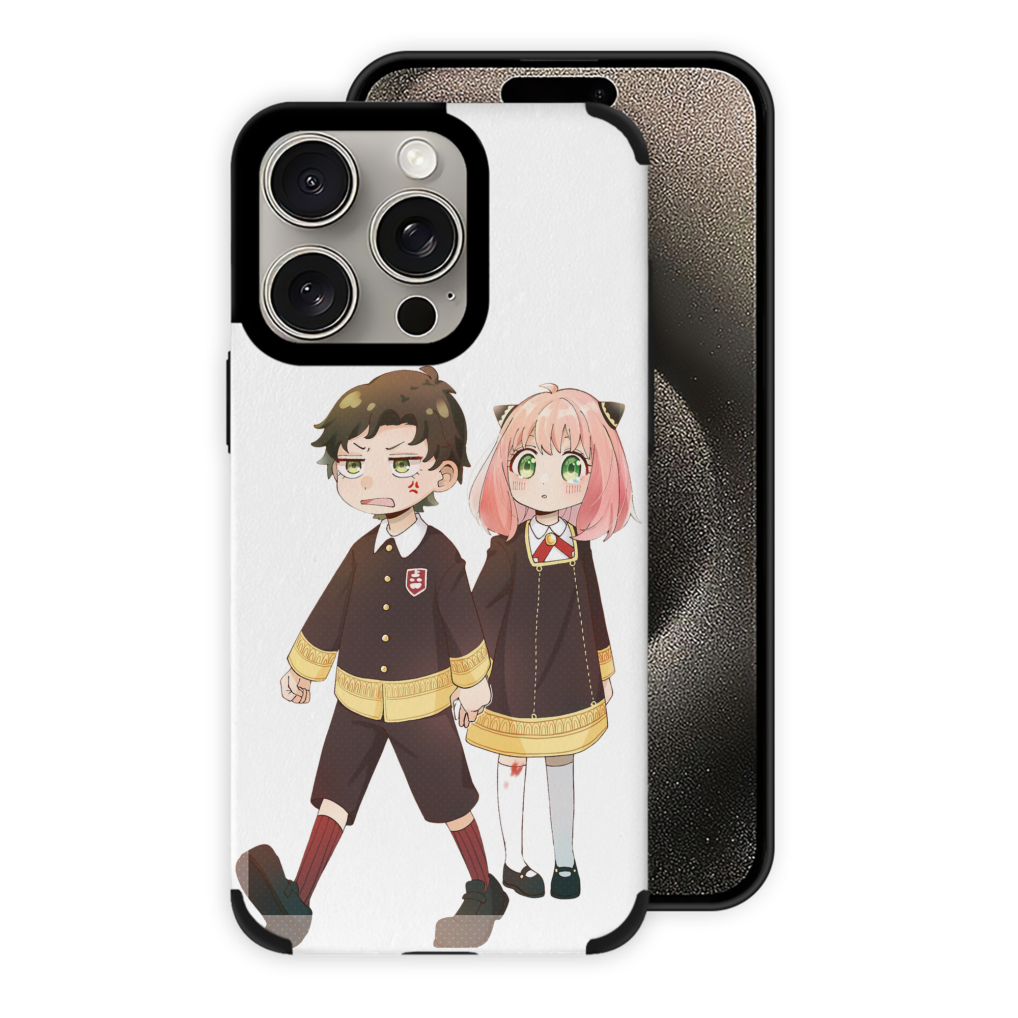 （画像用） SPY×FAMILY间谍家家酒 【iPhone15ProMax対応】 PUレザー スマホケース 耐衝撃＆黄変防止