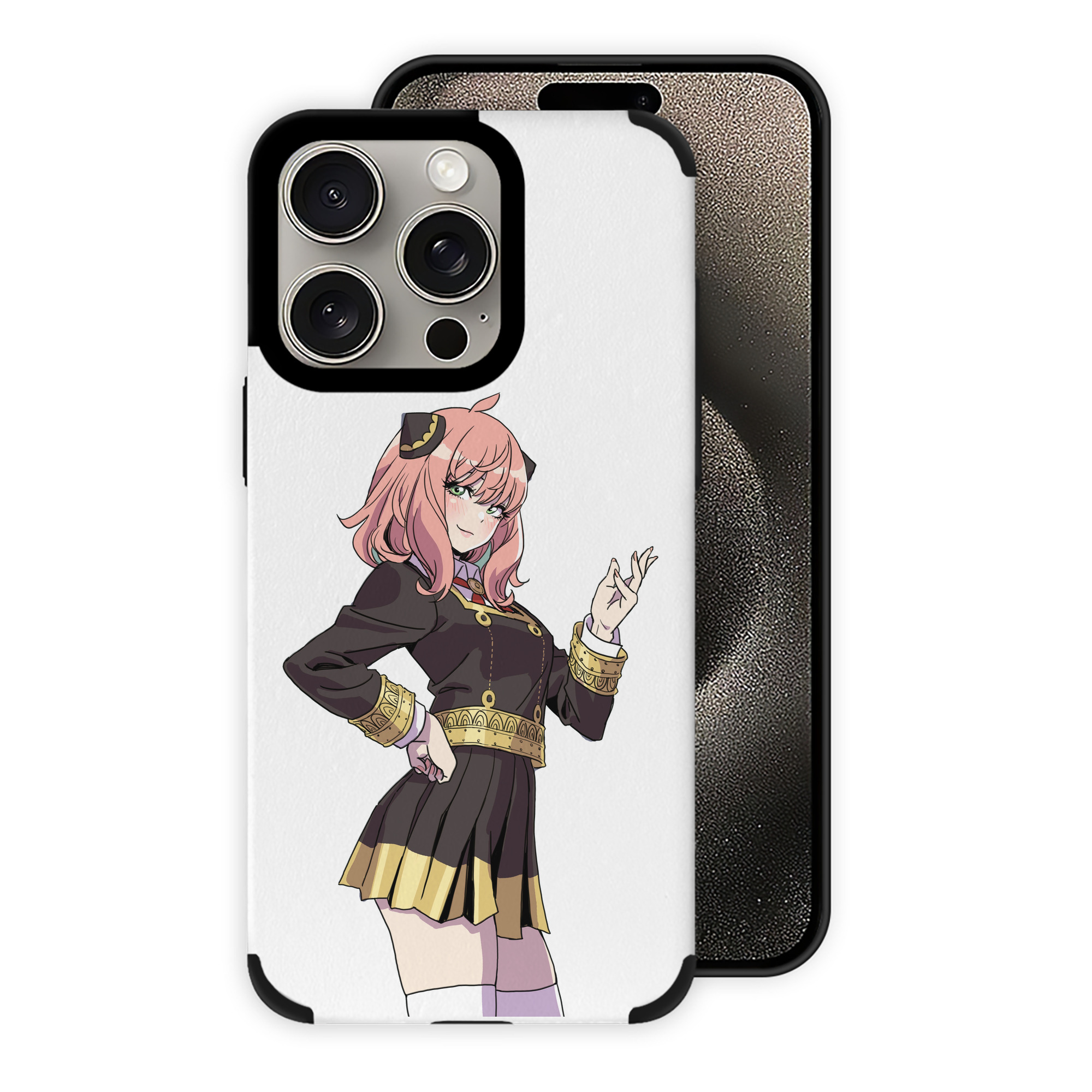 （画像用） SPY×FAMILY间谍家家酒 【iPhone15ProMax対応】 PUレザー スマホケース 耐衝撃＆黄変防止