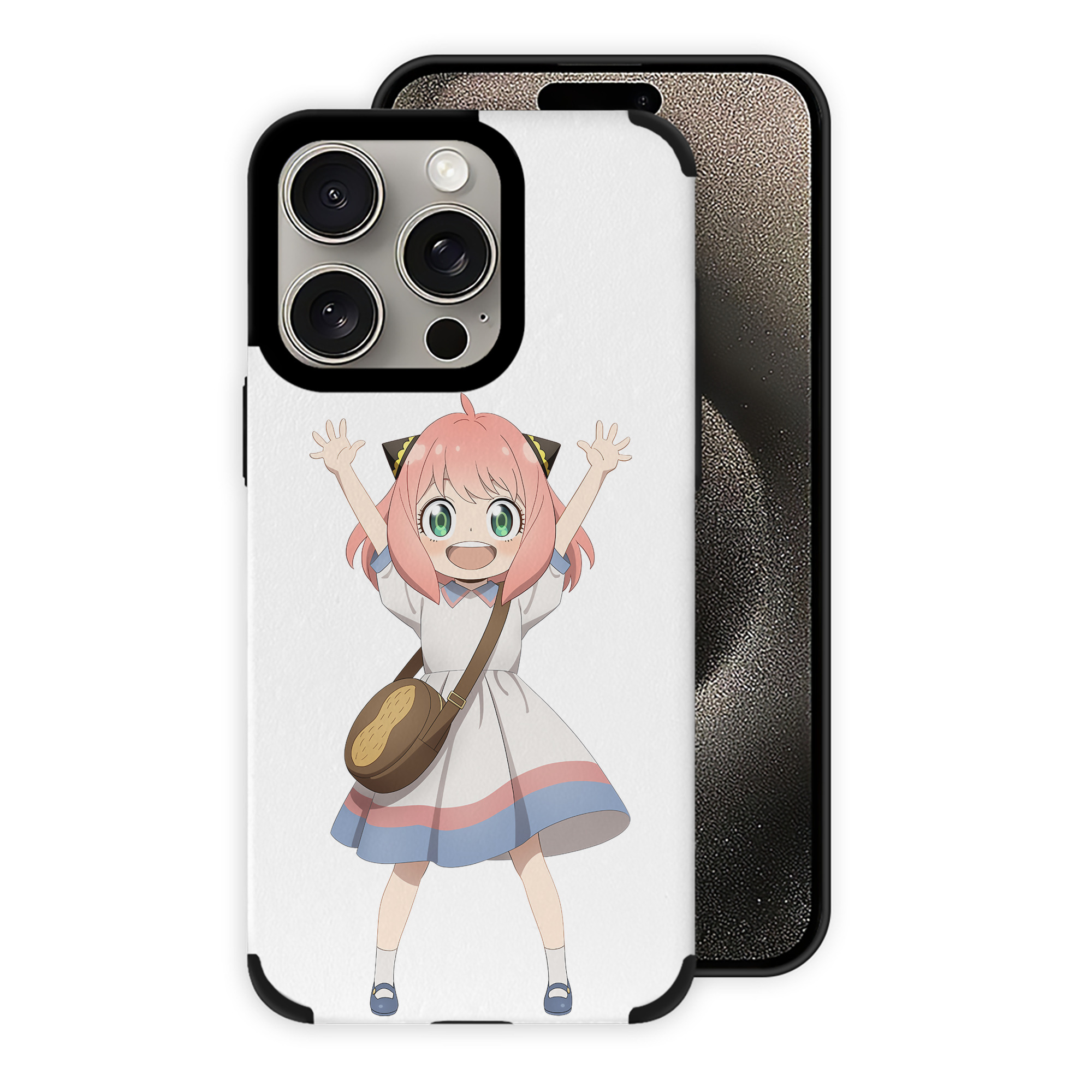（画像用） SPY×FAMILY间谍家家酒 【iPhone15ProMax対応】 PUレザー スマホケース 耐衝撃＆黄変防止