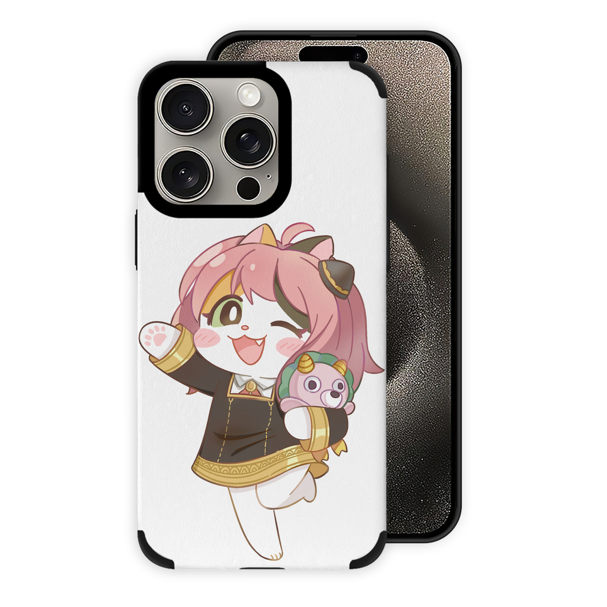 （画像用） SPY×FAMILY间谍家家酒 【iPhone15ProMax対応】 PUレザー スマホケース 耐衝撃＆黄変防止
