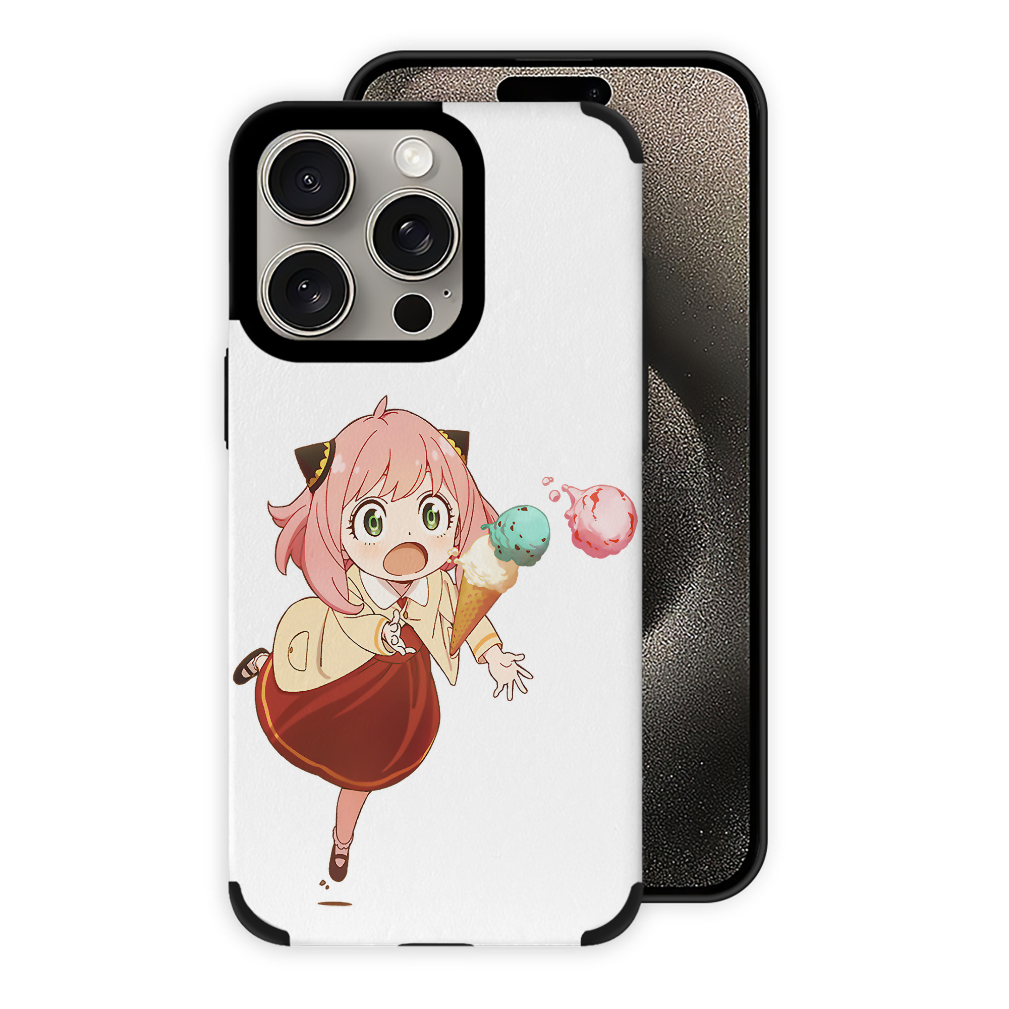 （画像用） SPY×FAMILY间谍家家酒 【iPhone15ProMax対応】 PUレザー スマホケース 耐衝撃＆黄変防止
