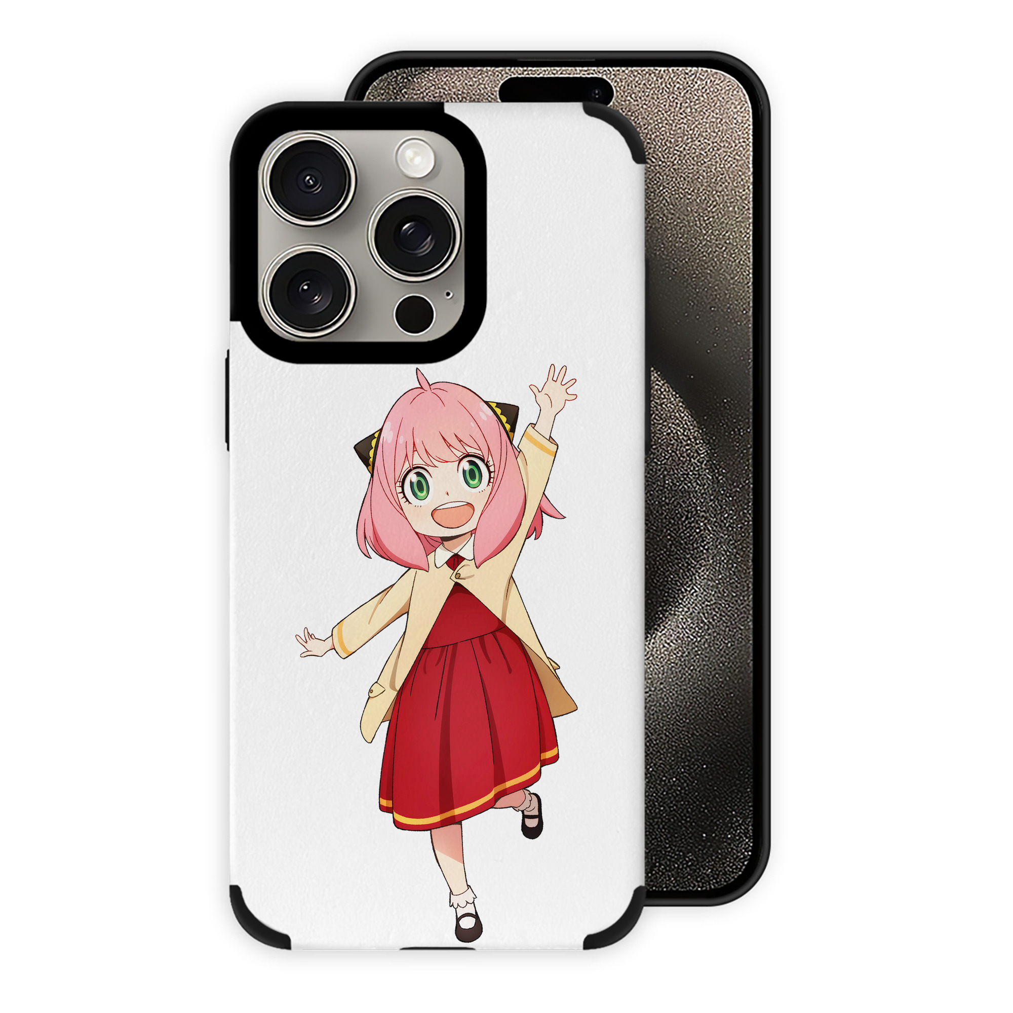 （画像用） SPY×FAMILY间谍家家酒 【iPhone15ProMax対応】 PUレザー スマホケース 耐衝撃＆黄変防止