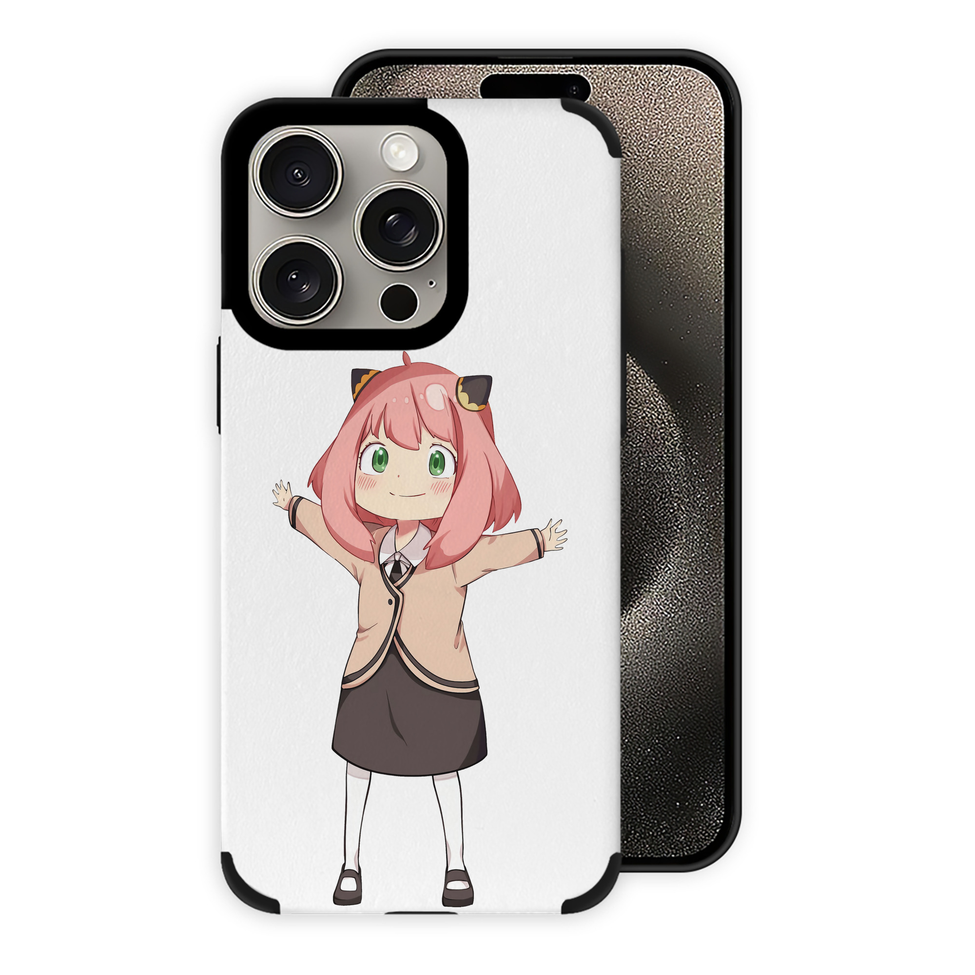 （画像用） SPY×FAMILY间谍家家酒 【iPhone15ProMax対応】 PUレザー スマホケース 耐衝撃＆黄変防止