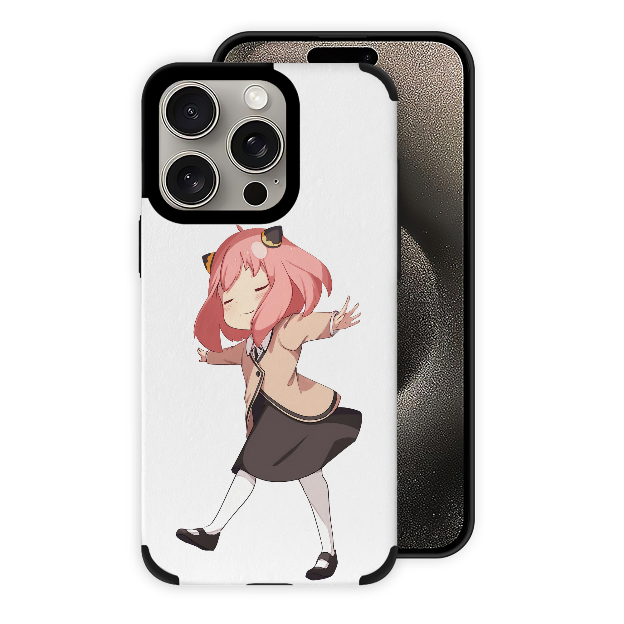 （画像用） SPY×FAMILY间谍家家酒 【iPhone15ProMax対応】 PUレザー スマホケース 耐衝撃＆黄変防止