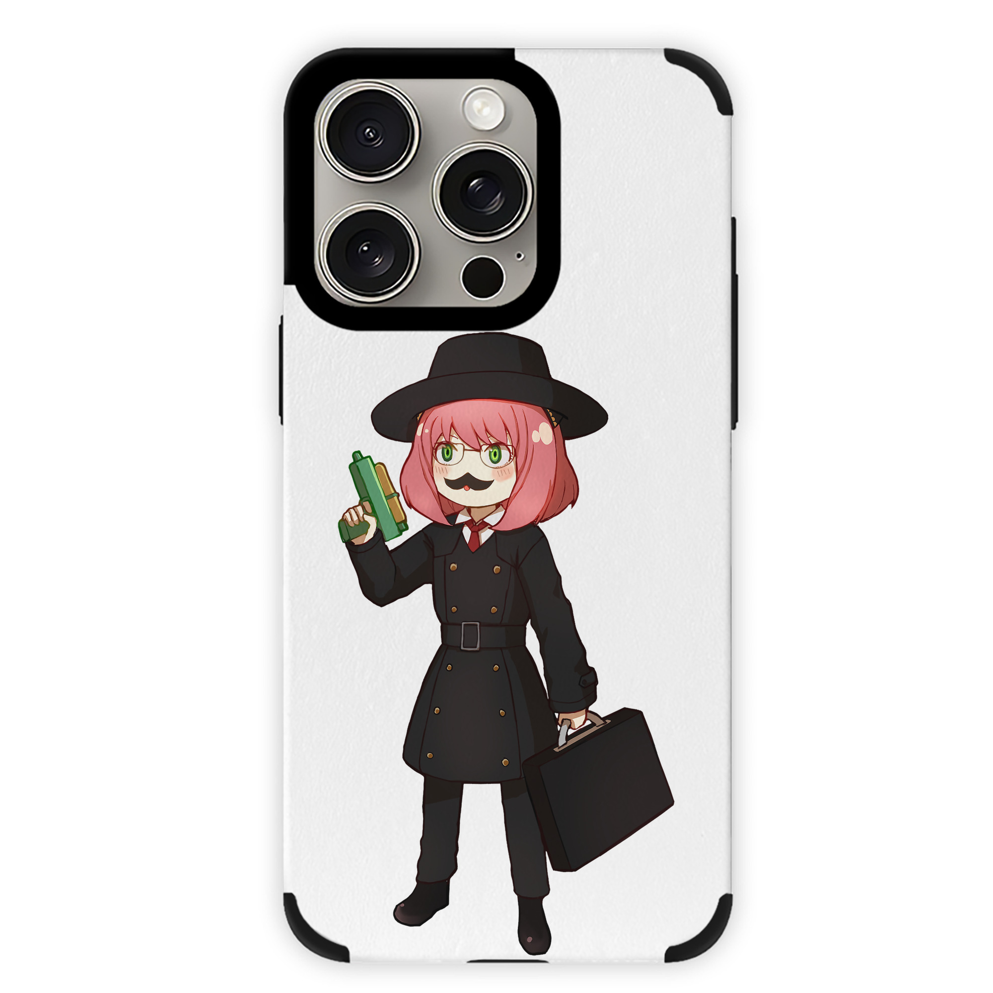 （画像用） SPY×FAMILY间谍家家酒 【iPhone15ProMax対応】 PUレザー スマホケース 耐衝撃＆黄変防止
