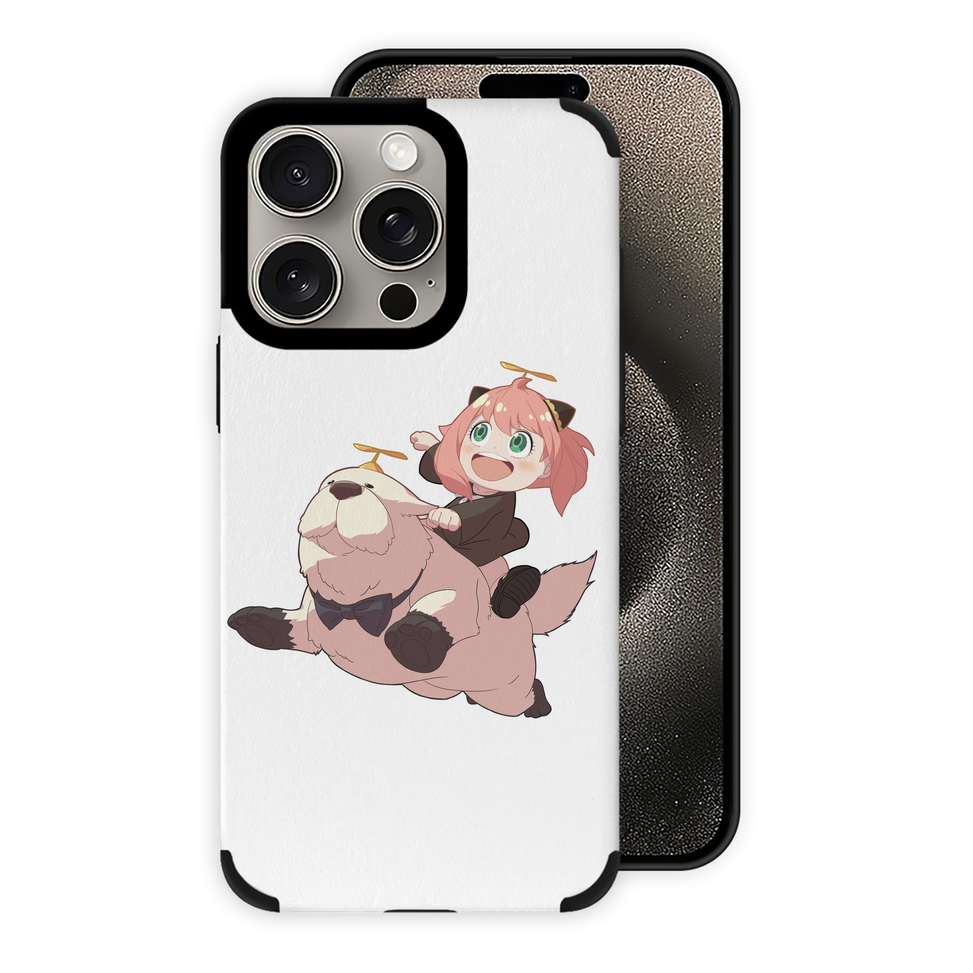 （画像用） SPY×FAMILY间谍家家酒 【iPhone15ProMax対応】 PUレザー スマホケース 耐衝撃＆黄変防止