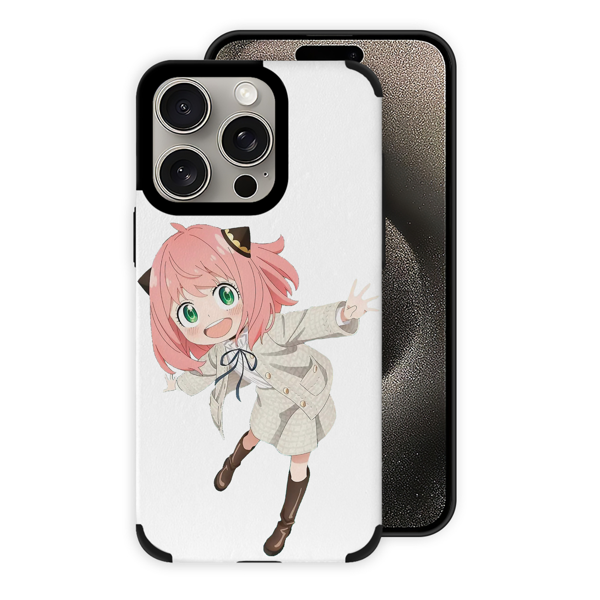 （画像用） SPY×FAMILY间谍家家酒 【iPhone15ProMax対応】 PUレザー スマホケース 耐衝撃＆黄変防止