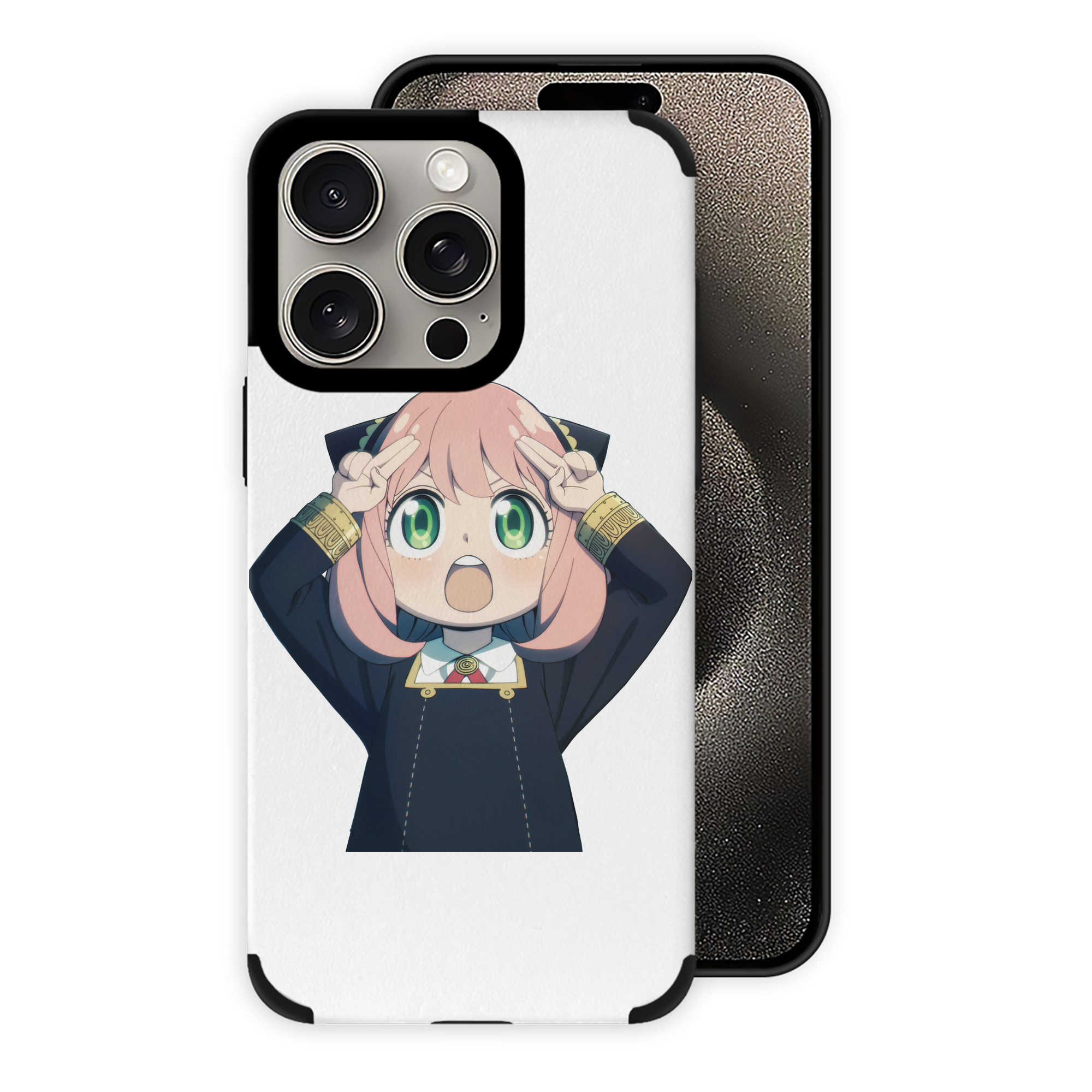（画像用） SPY×FAMILY间谍家家酒 【iPhone15ProMax対応】 PUレザー スマホケース 耐衝撃＆黄変防止
