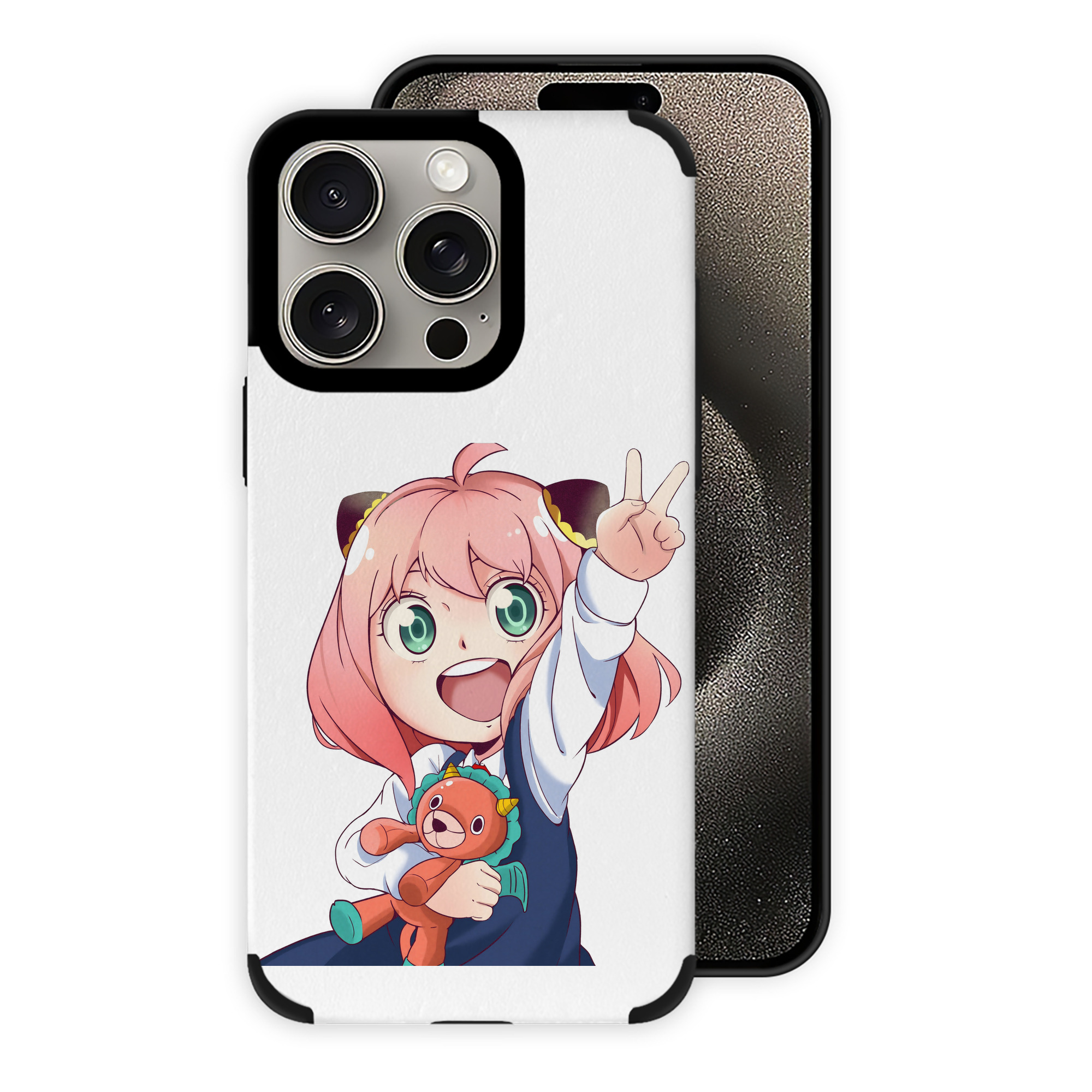 （画像用） SPY×FAMILY间谍家家酒 【iPhone15ProMax対応】 PUレザー スマホケース 耐衝撃＆黄変防止