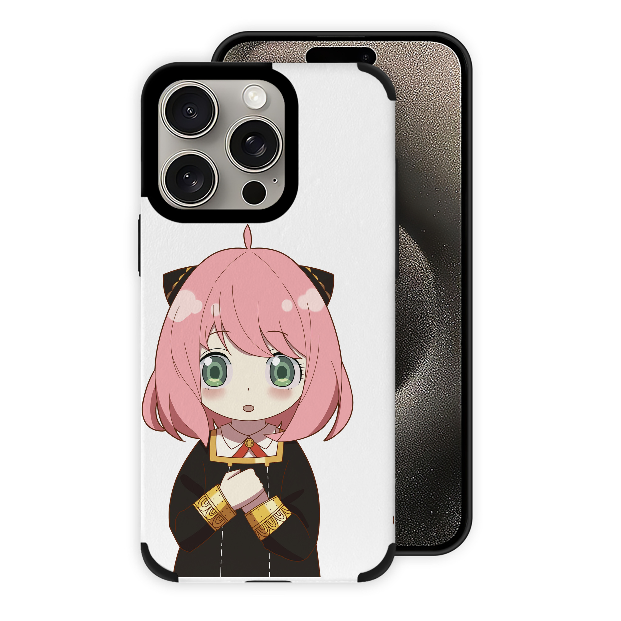 （画像用） SPY×FAMILY间谍家家酒 【iPhone15ProMax対応】 PUレザー スマホケース 耐衝撃＆黄変防止