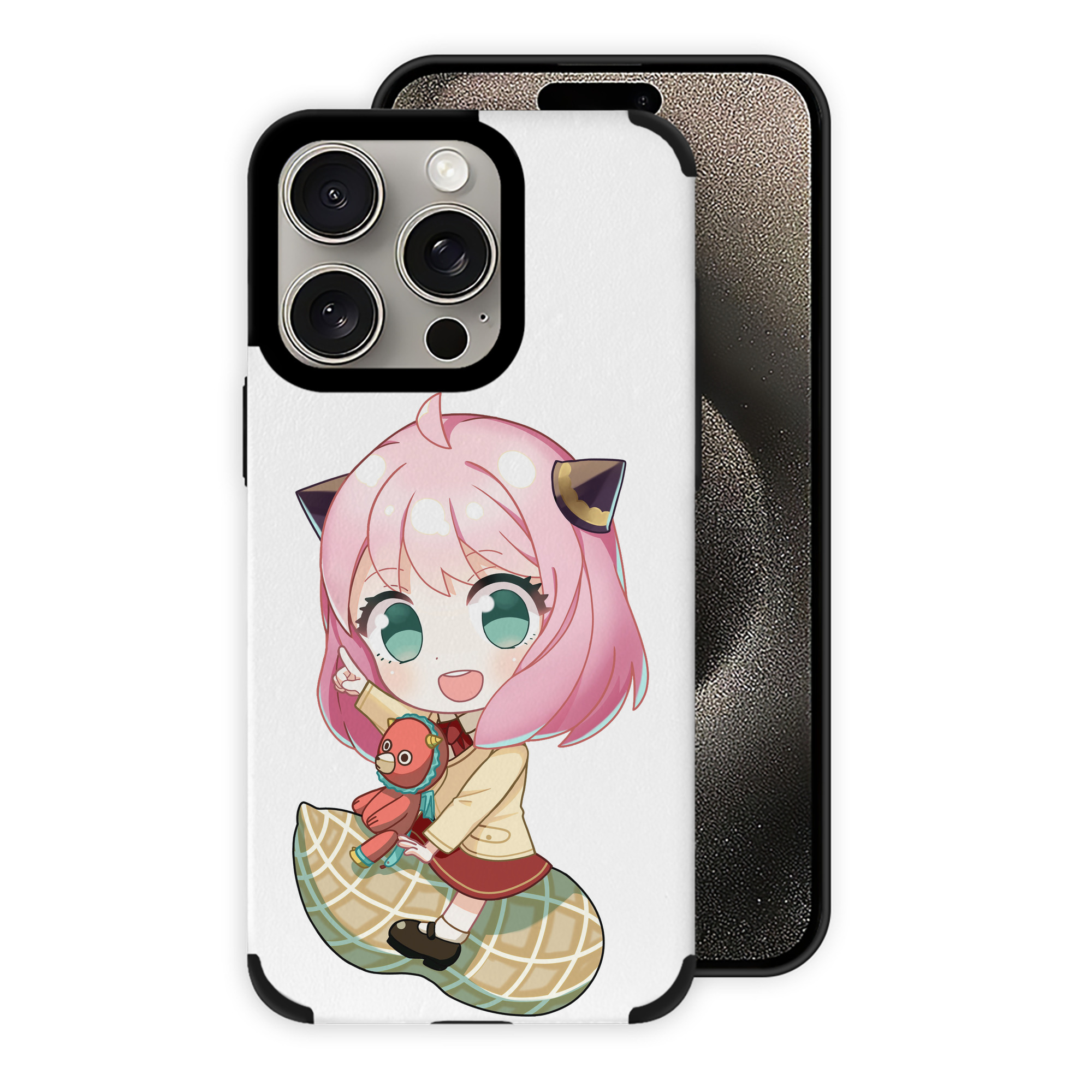（画像用） SPY×FAMILY间谍家家酒 【iPhone15ProMax対応】 PUレザー スマホケース 耐衝撃＆黄変防止