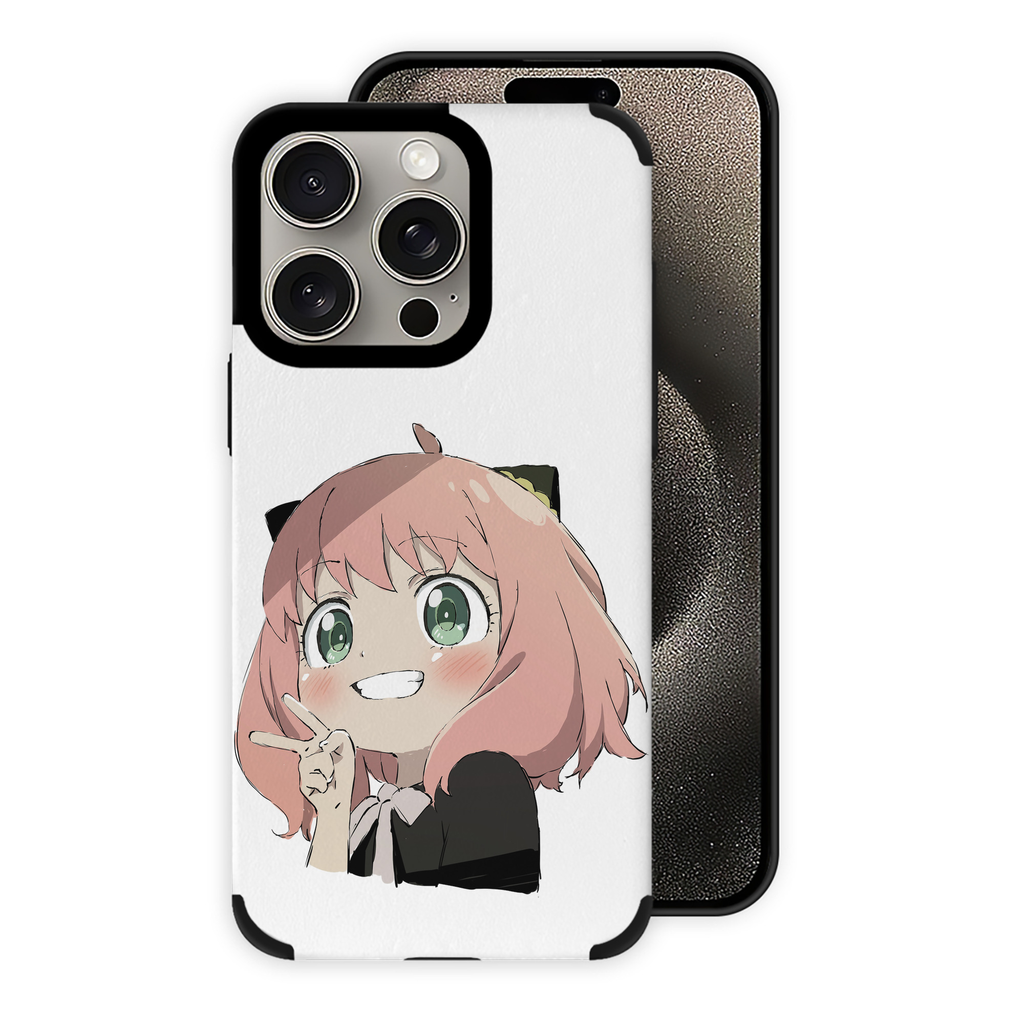（画像用） SPY×FAMILY间谍家家酒 【iPhone15ProMax対応】 PUレザー スマホケース 耐衝撃＆黄変防止